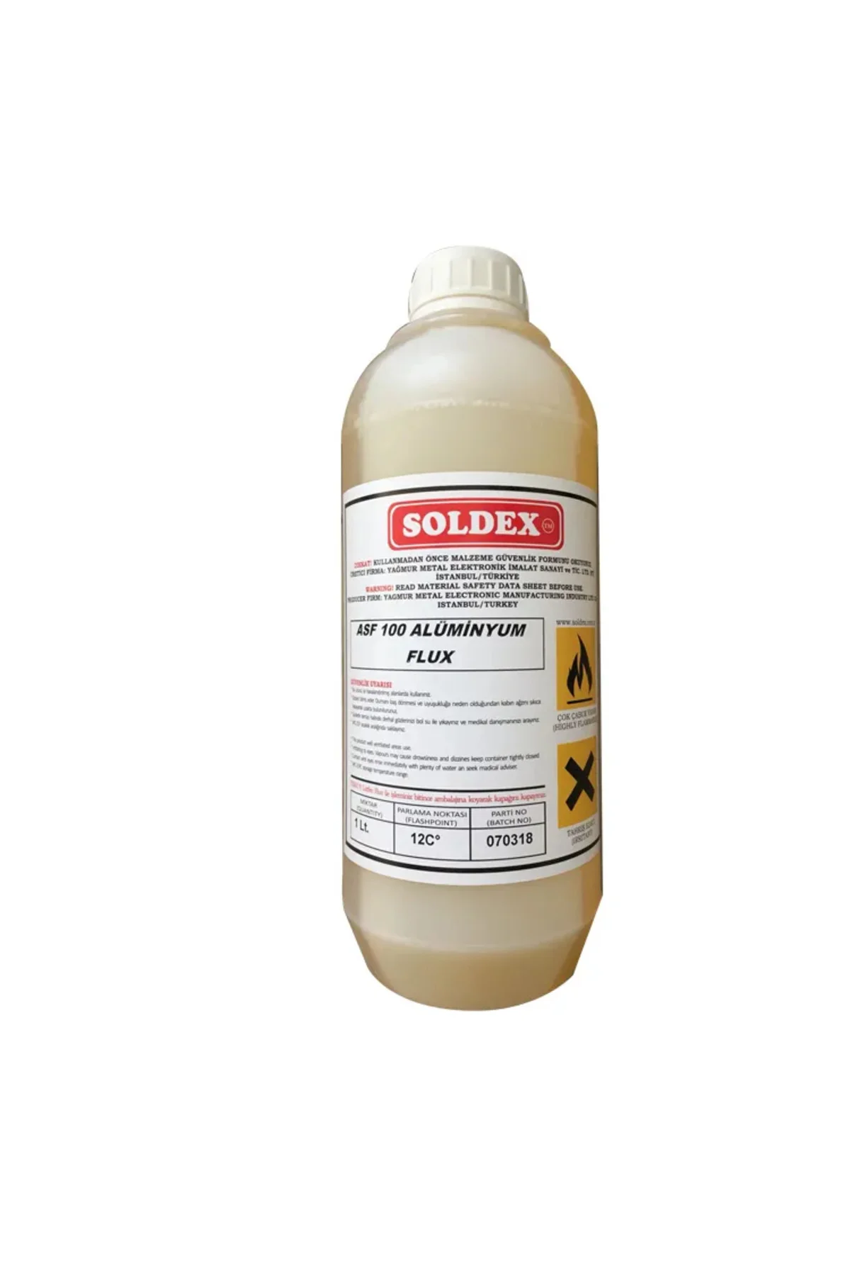 Soldex ASF-100 Alüminyum Flux Lehim Suyu - 250 ML