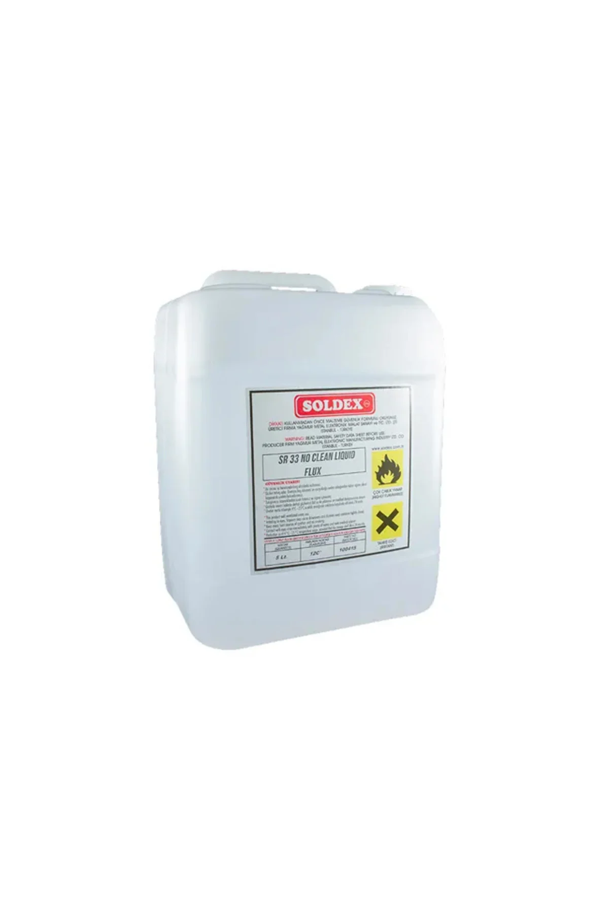 Soldex No Clean Flux 5 LT SR33 - Temizleme Gerektirmeyen Lehim Suları