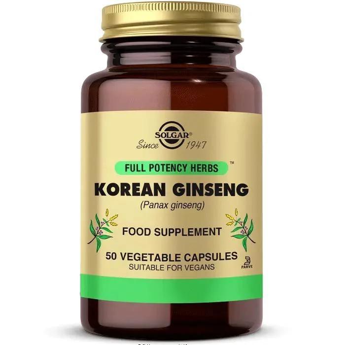 Solgar Korean Ginseng (Panax Ginseng) 50 Kapsül Fiyatı, Yorumları ve Özellikleri
