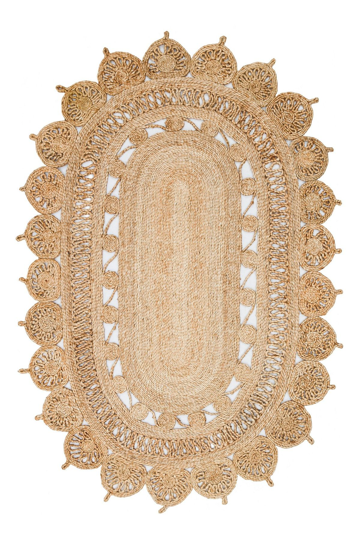 Solo Jüt Ca-109 Natural Xw Jüt Ile Üretilen El Dokuma Sisal Kilim