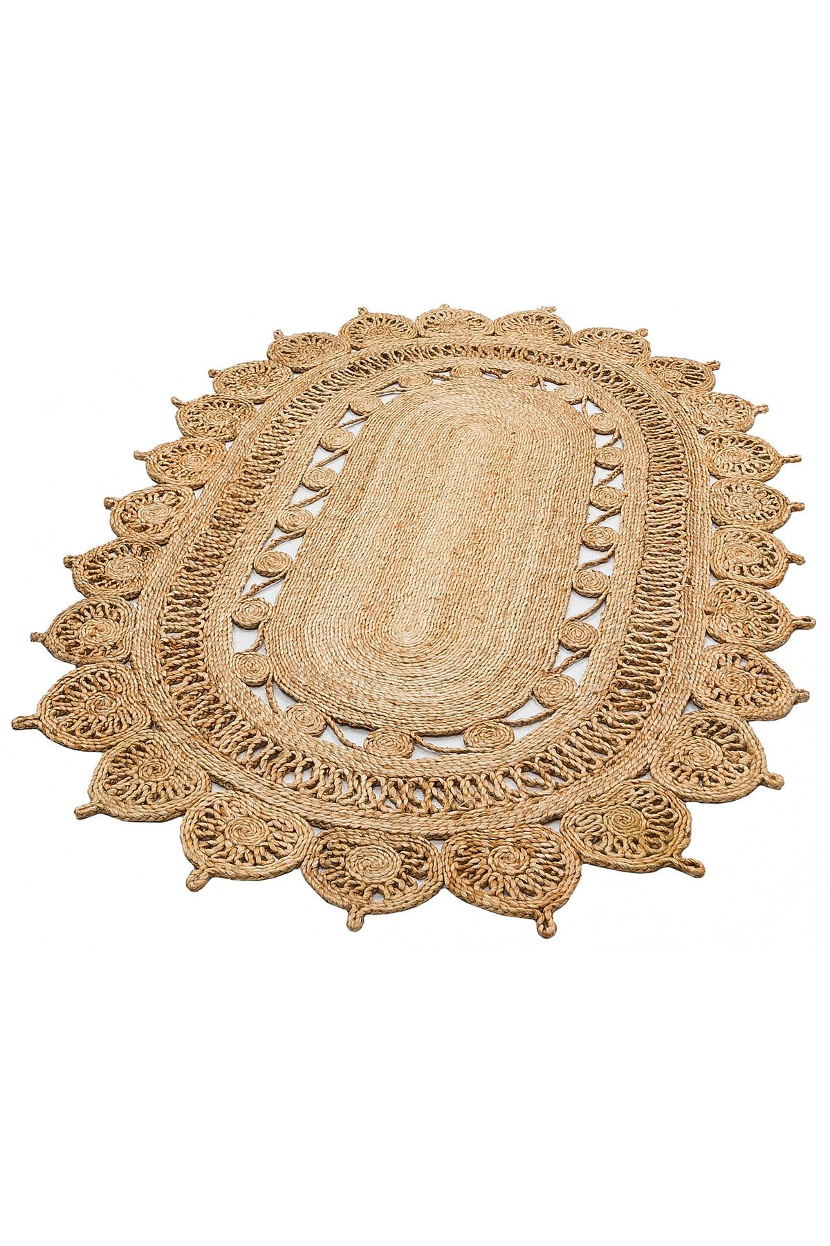 Solo Jüt Ca-109 Natural Xw Jüt Ile Üretilen El Dokuma Sisal Kilim