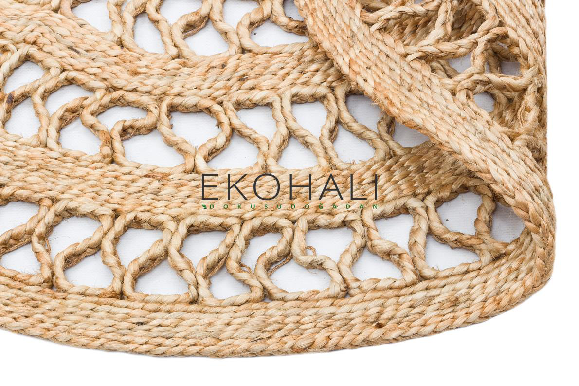 Solo Koleksiyonu Jüt ile üretilen el dokuma sisal kilim CA-107 Na Solo Koleksiyonu Jüt ile üretilen el dokuma sisal kilim CA-107 Na