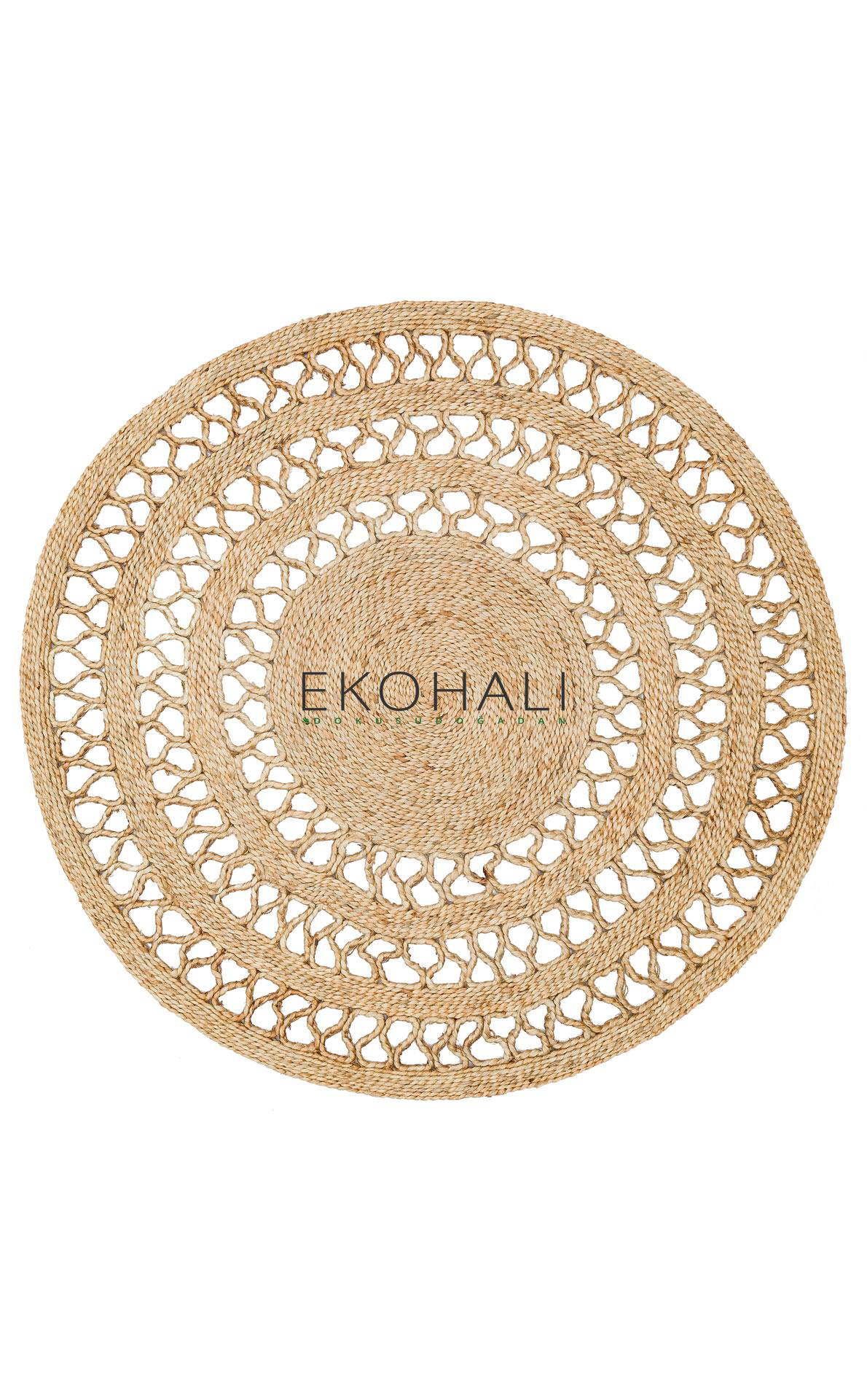 Solo Koleksiyonu Jüt ile üretilen el dokuma sisal kilim CA-107 Na Solo Koleksiyonu Jüt ile üretilen el dokuma sisal kilim CA-107 Na