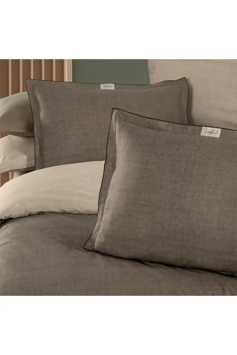 Sarev Solo Tone Tek Kişilik %100 Pamuk Nevresim Takımı Mocha