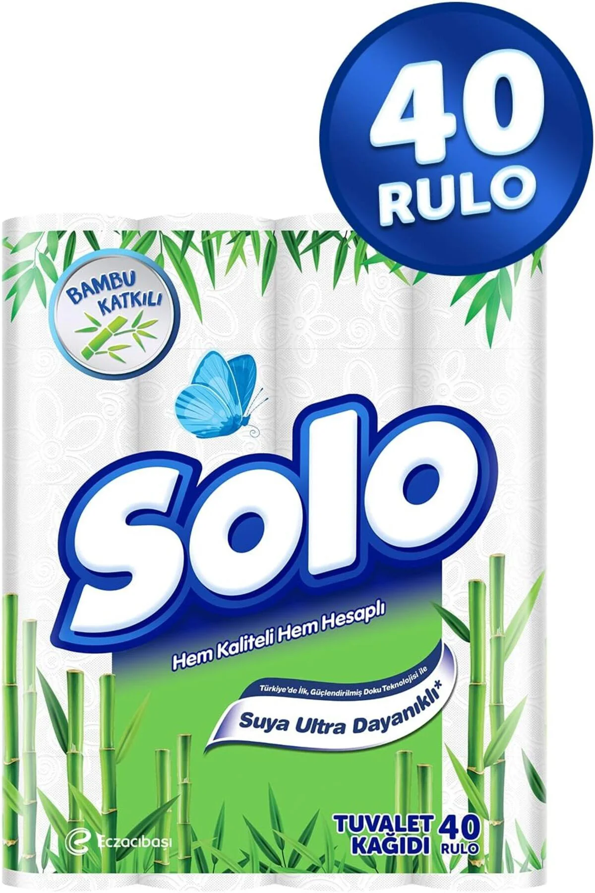 Solo Tuvalet Kağıdı Bambu Katkılı 40'li