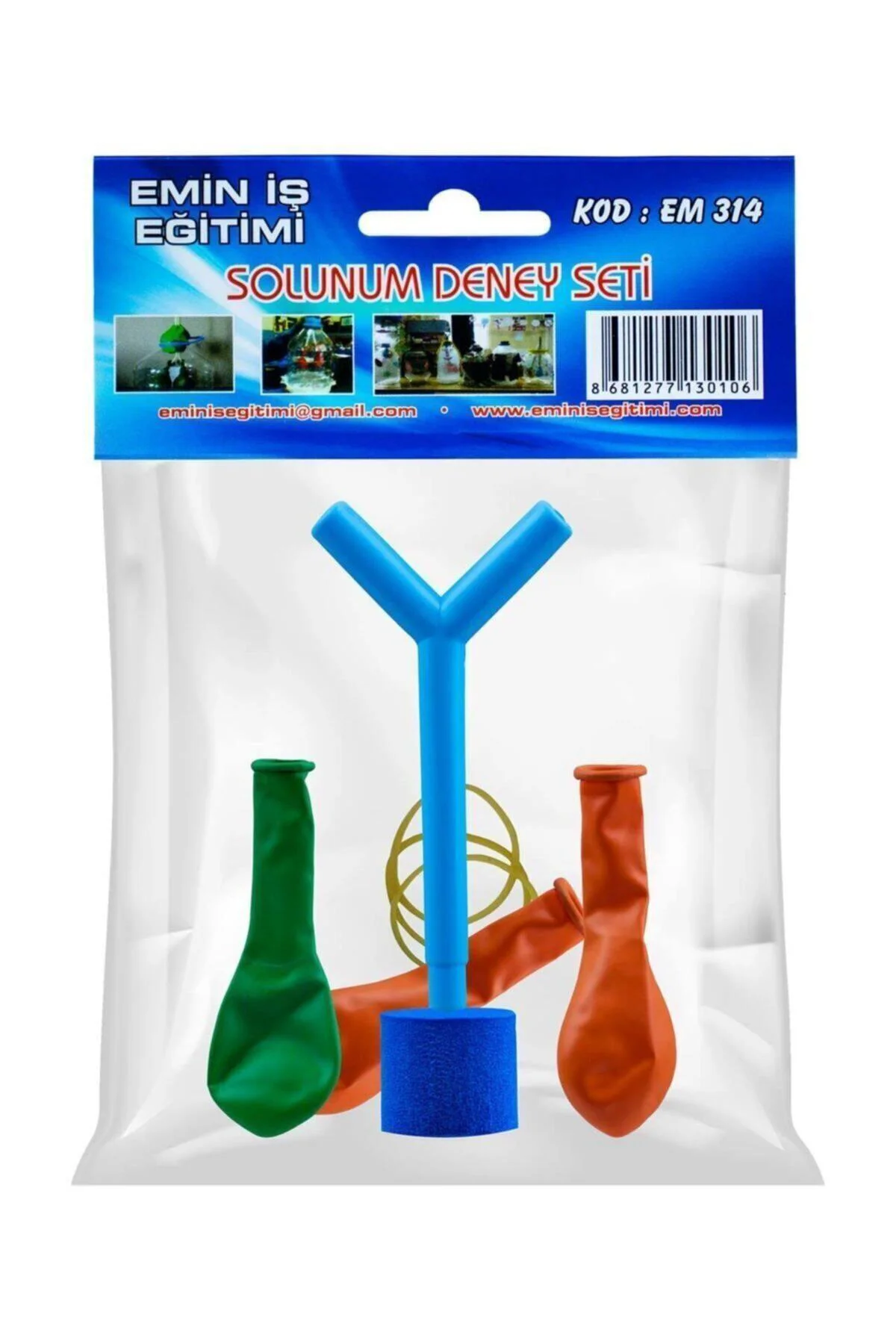 Solunum Deney Seti Akciğer Deney Seti (3 ADET)