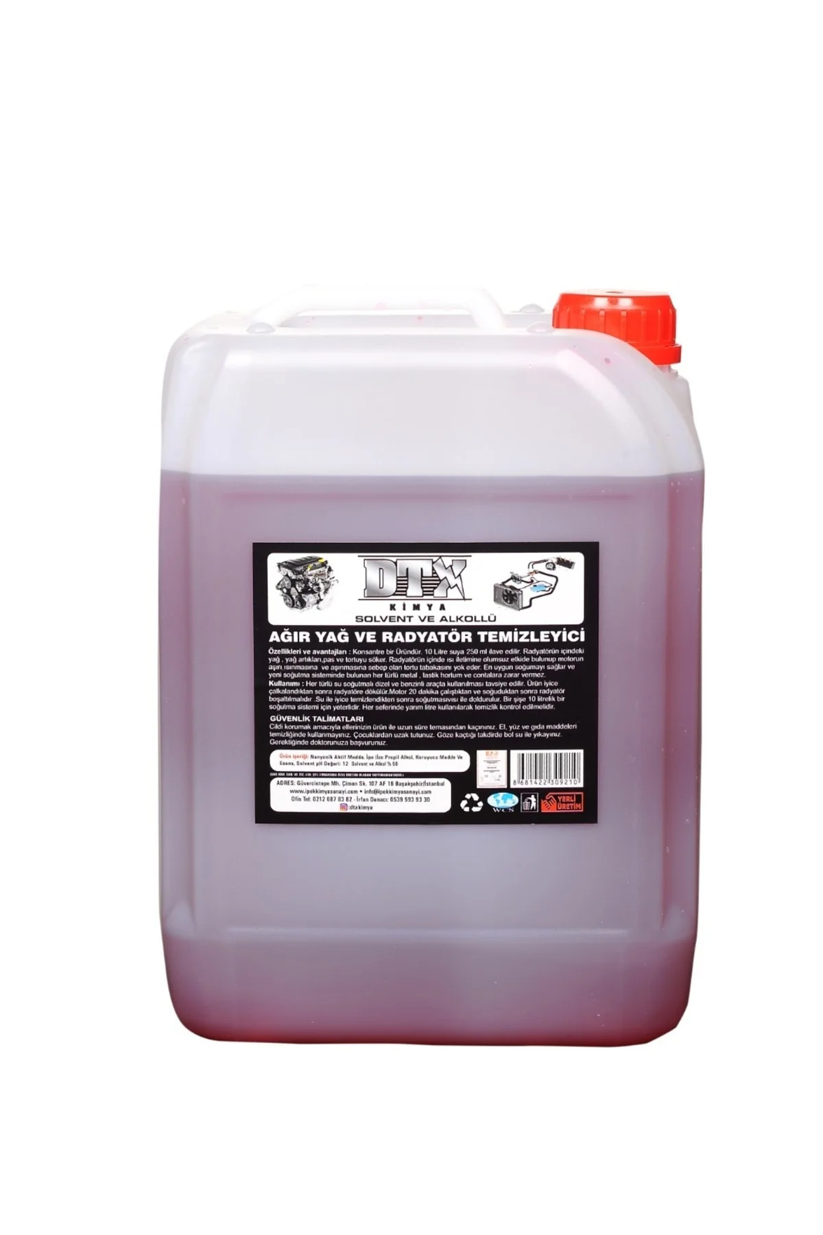 Solventli Radyatör Ve Soğutma Sistemi Temizleyici 5l