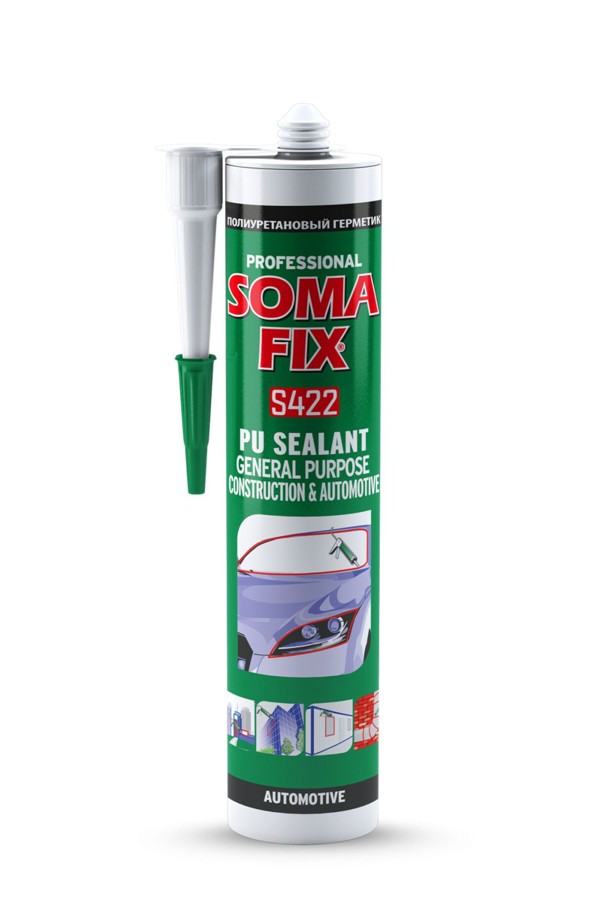 Somafix Somafix Siyah Poliüretan Genel Amaçli İnşaat & Otomotiv Mastiği S
