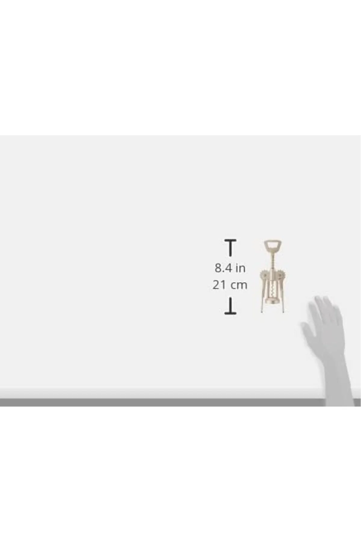 Sommelier Çift Kollu Şarap Açacağı, Nikel, Parlak Metal Sommelier Çift Kollu Şarap Açacağı, Nikel, Parlak Metal