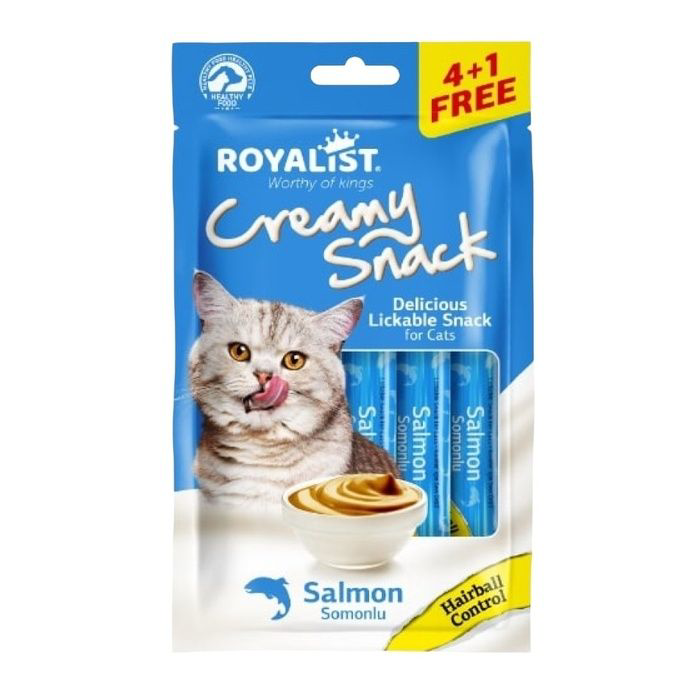 Royalist Somon Aromalı Hairball Kontrollu Sıvı Kedi Ödül Maması 75 Gr