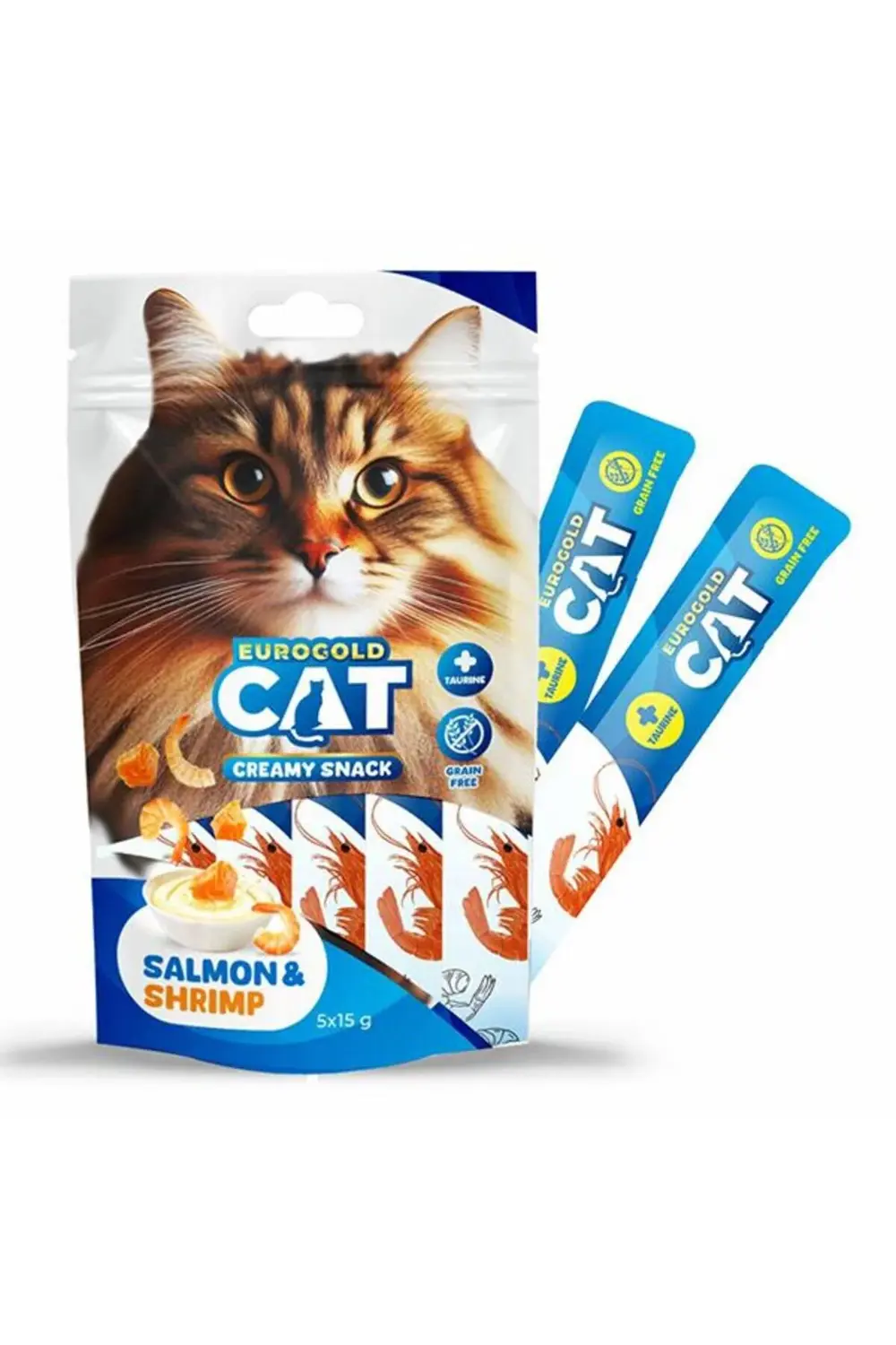 Somon Balığı Ve Karidesli Sıvı Kedi Ödülü 15gr 5li