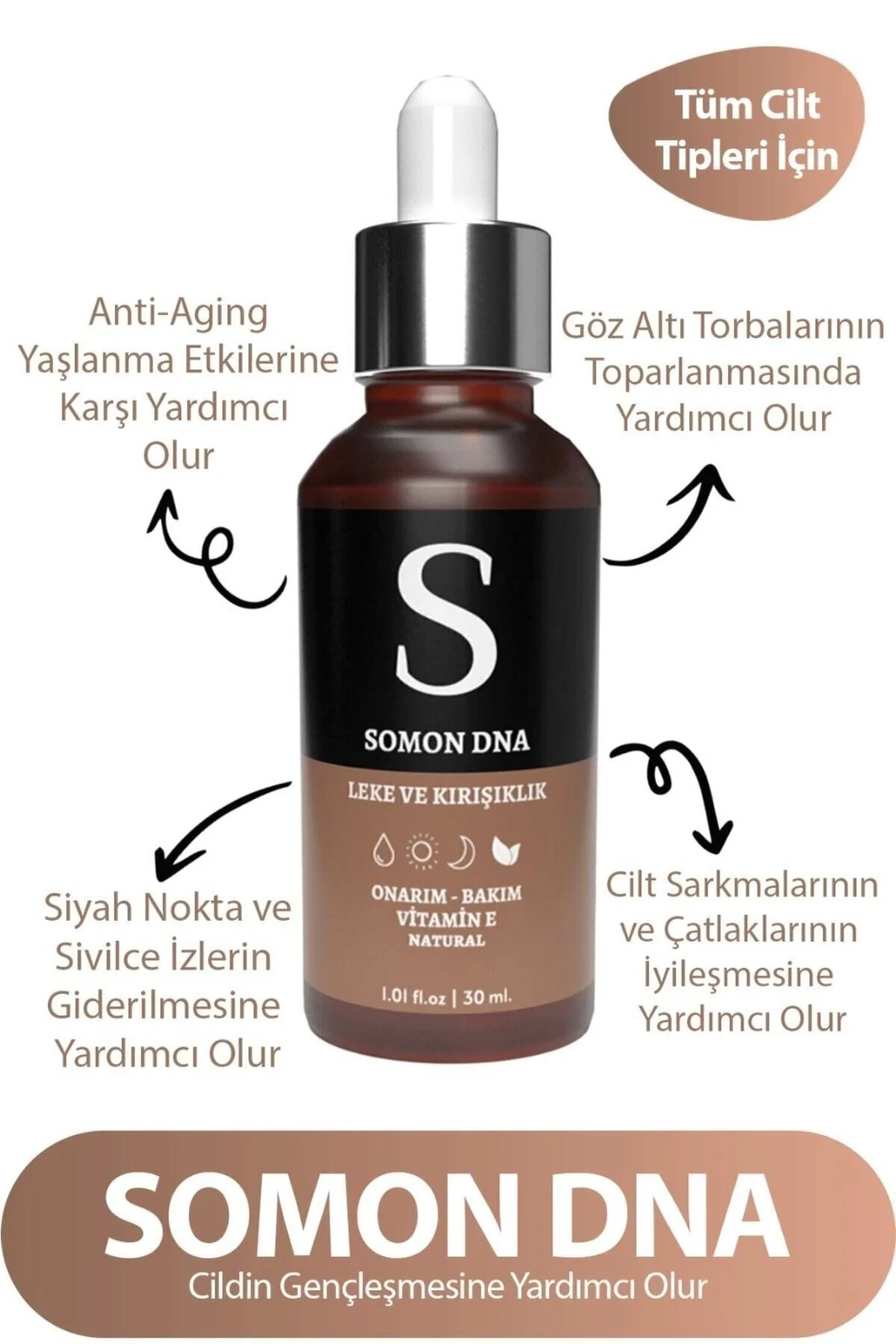 Somon Dna Serum - Leke & Yaşlanma Karşıtı, Onarım, Bakım Cilt Yüz