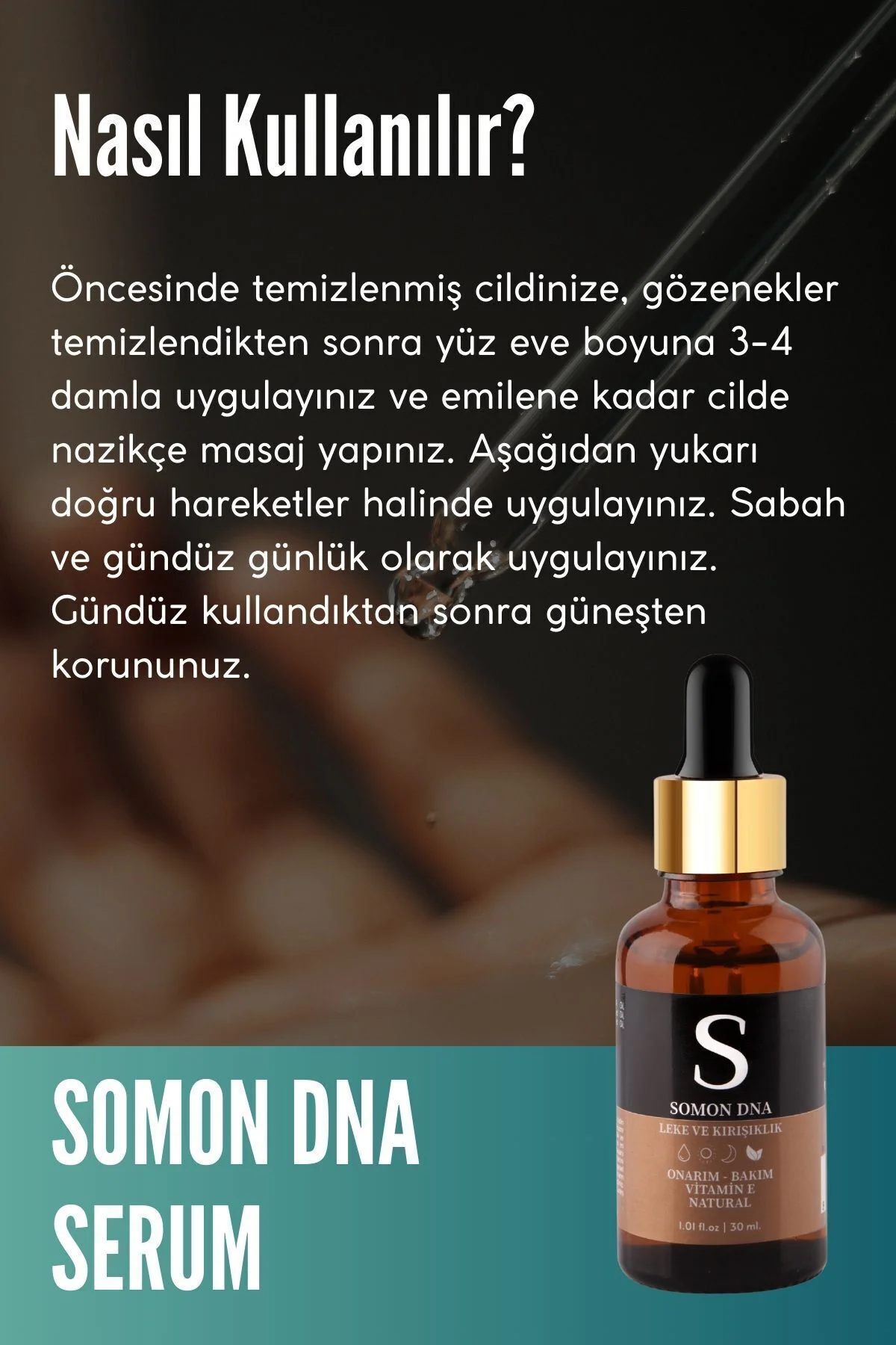 Somon Dna Serum - Leke & Yaşlanma Karşıtı, Onarım, Bakım Cilt Yüz