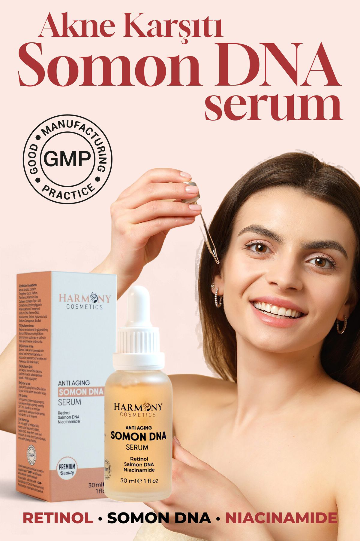 Harmony Cosmetics Türkiye Somon Dna Sikilaştirici Serum Termal Yüz Yikama Jeli 2'Li Set