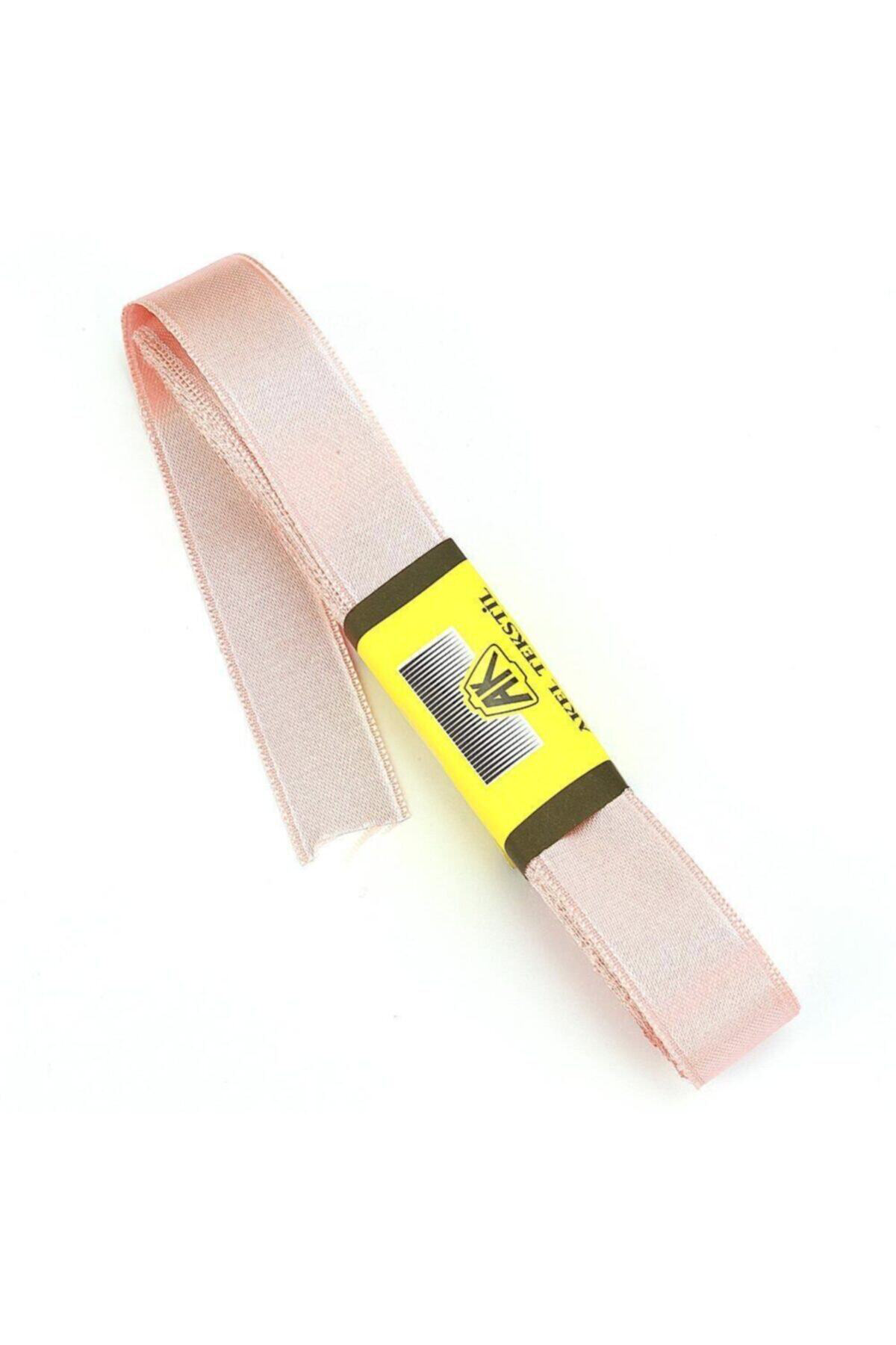 Somon Saten Kurdele Çift Taraflı 2cm Eninde 10mt Top