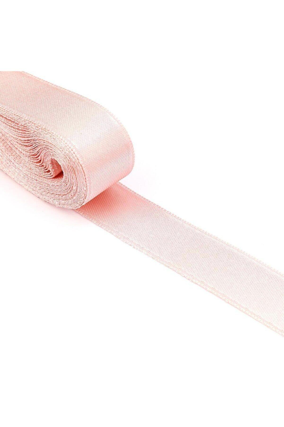 Somon Saten Kurdele Çift Taraflı 2cm Eninde 10mt Top