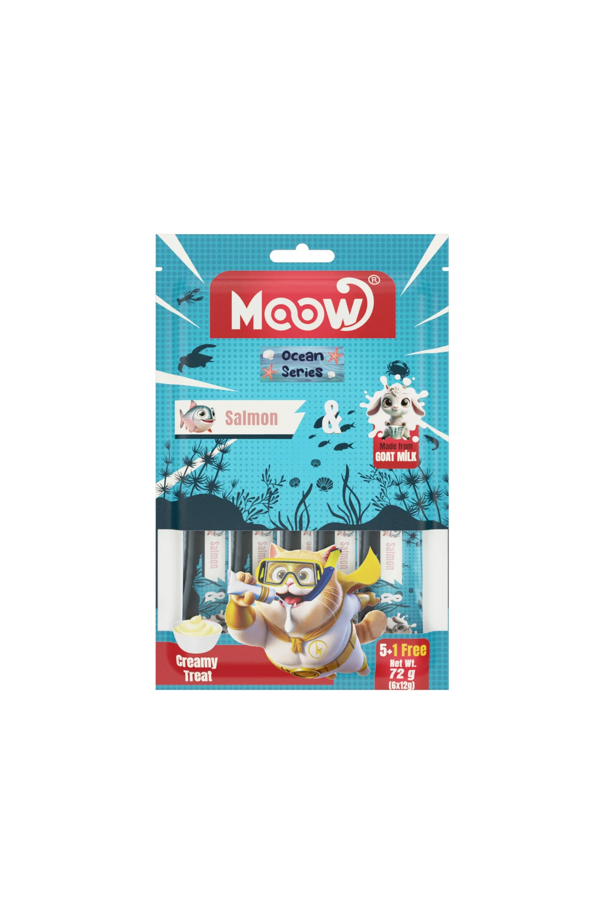 Somonlu Keçi Sütlü 12gr X6 6'lı Kedi Krema Ödülü Somonlu Keçi Sütlü 12gr X6 6'lı Kedi Krema Ödülü