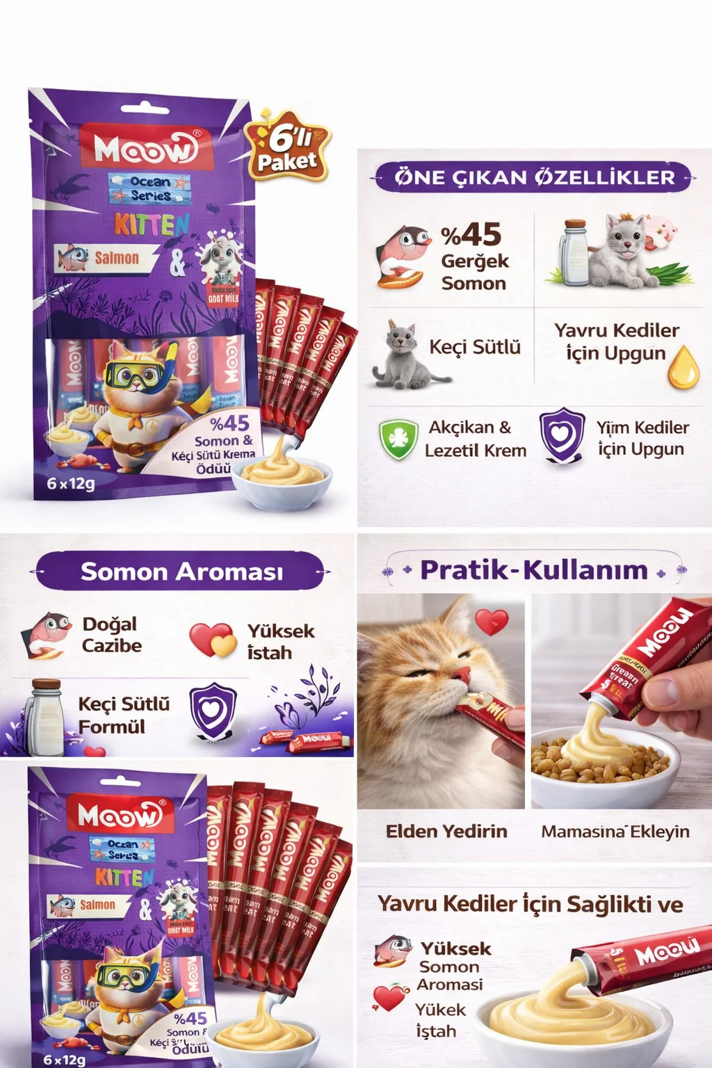 Somonlu Keçi Sütlü Yru Kedi a Ödülü 6x12g