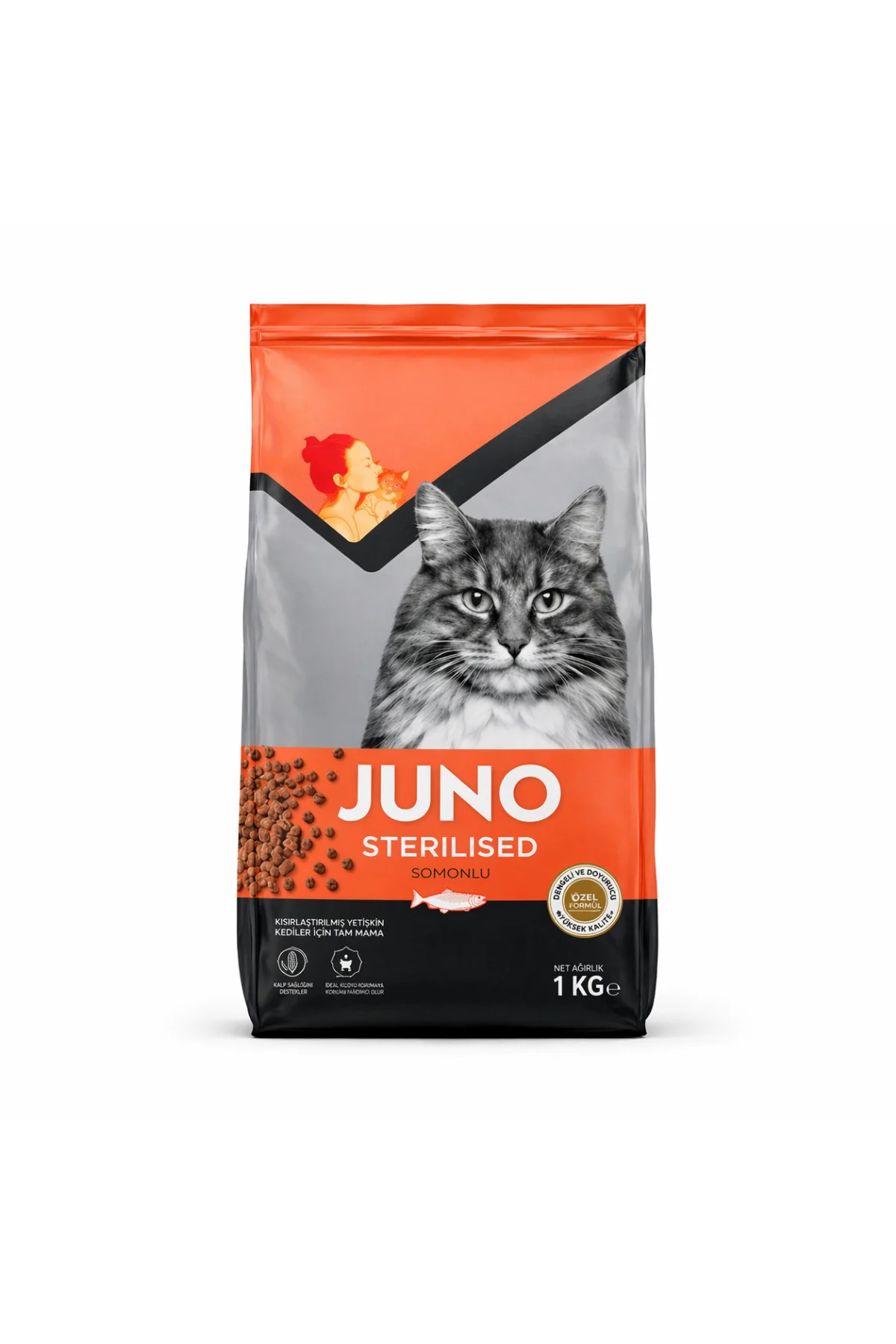 Somonlu Kısırlaştırılmış Kedi Maması 1 Kg Somonlu Kısırlaştırılmış Kedi Maması 1 Kg