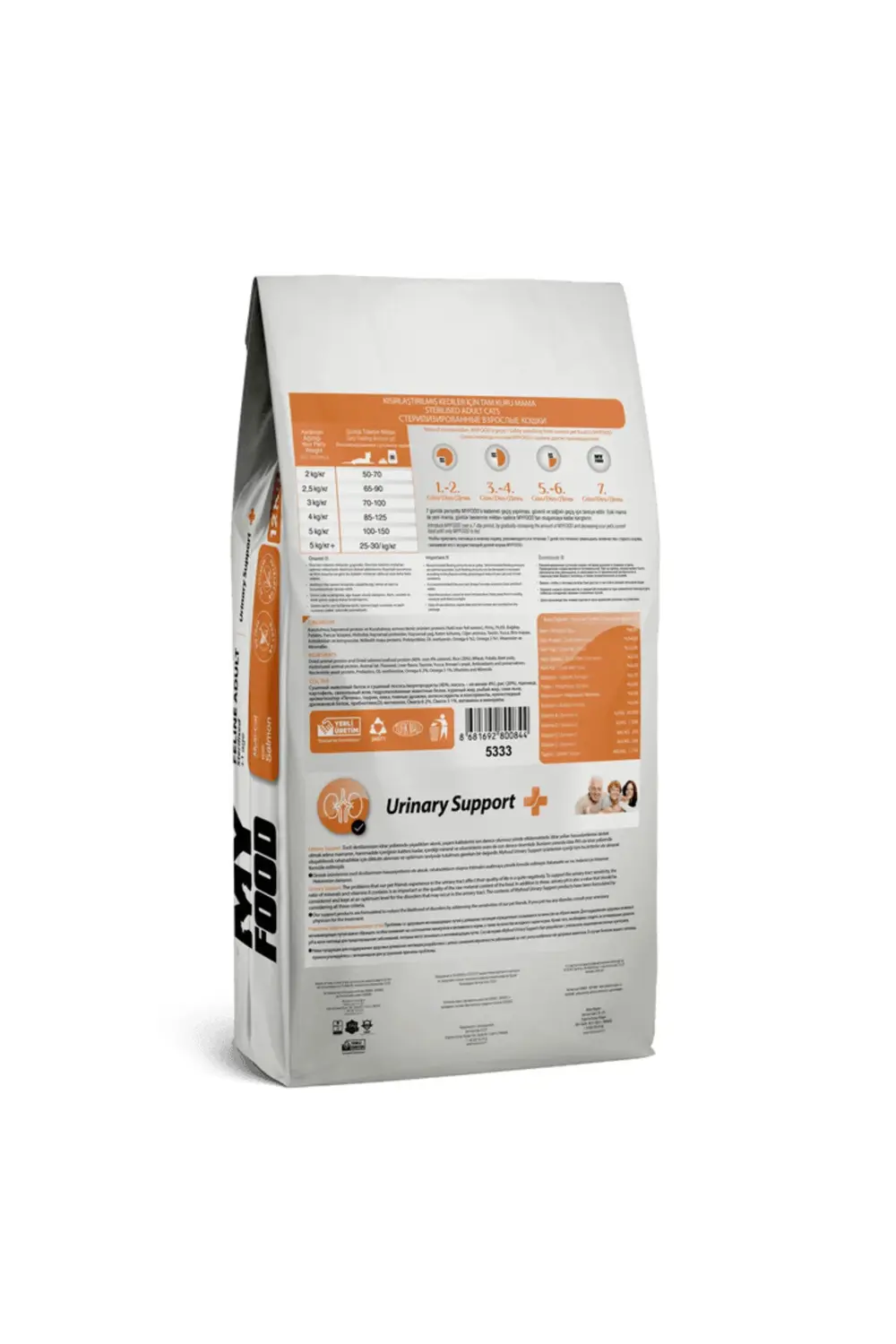 Somonlu Kısırlaştırılmış Yetişkin Kedi Maması Urinary Support 12