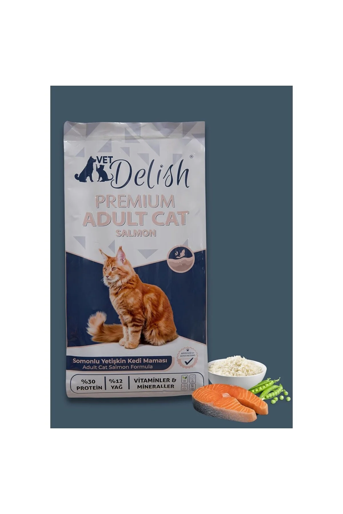 Somonlu Yetişkin Kedi Maması 12Kg Somonlu Yetişkin Kedi Maması 12Kg
