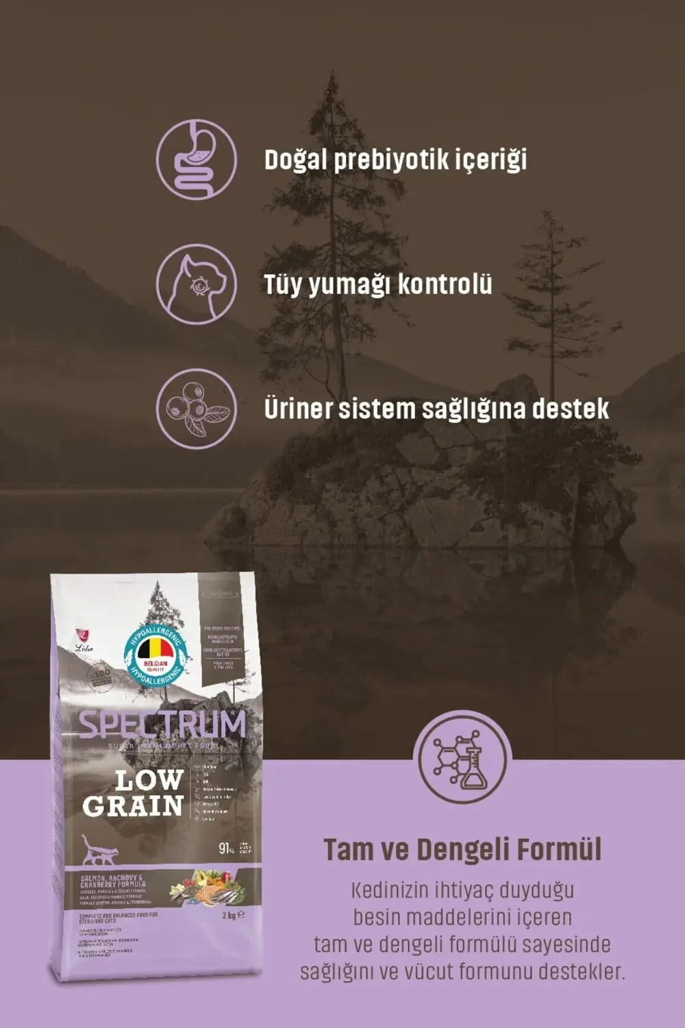 Somunlu Hamsili Ve Kızılcıklı Kısırlaştırılmış Yetişkin Kedi Mama