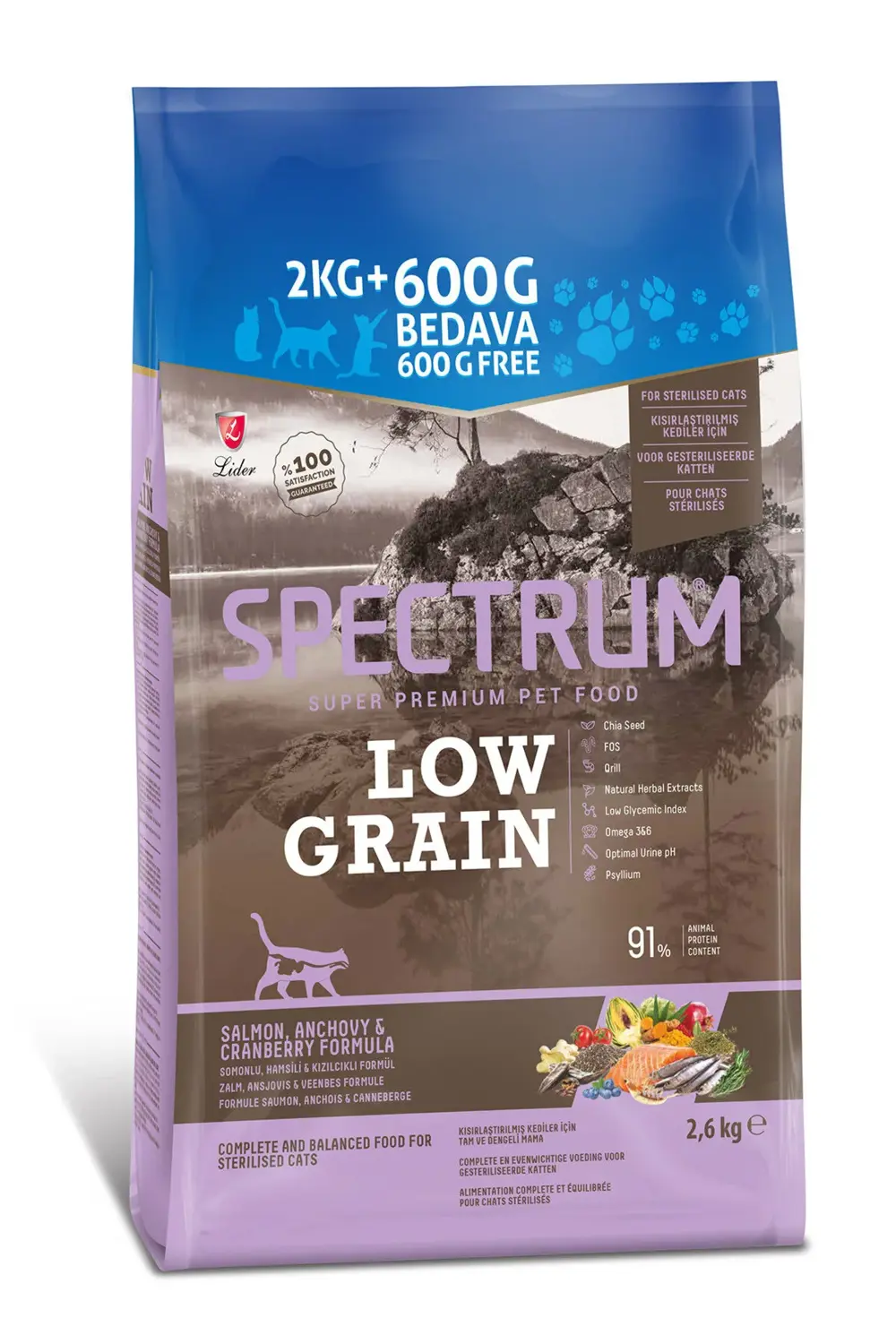 Somunlu Hamsili Ve Kızılcıklı Kısırlaştırılmış Yetişkin Kedi Mama