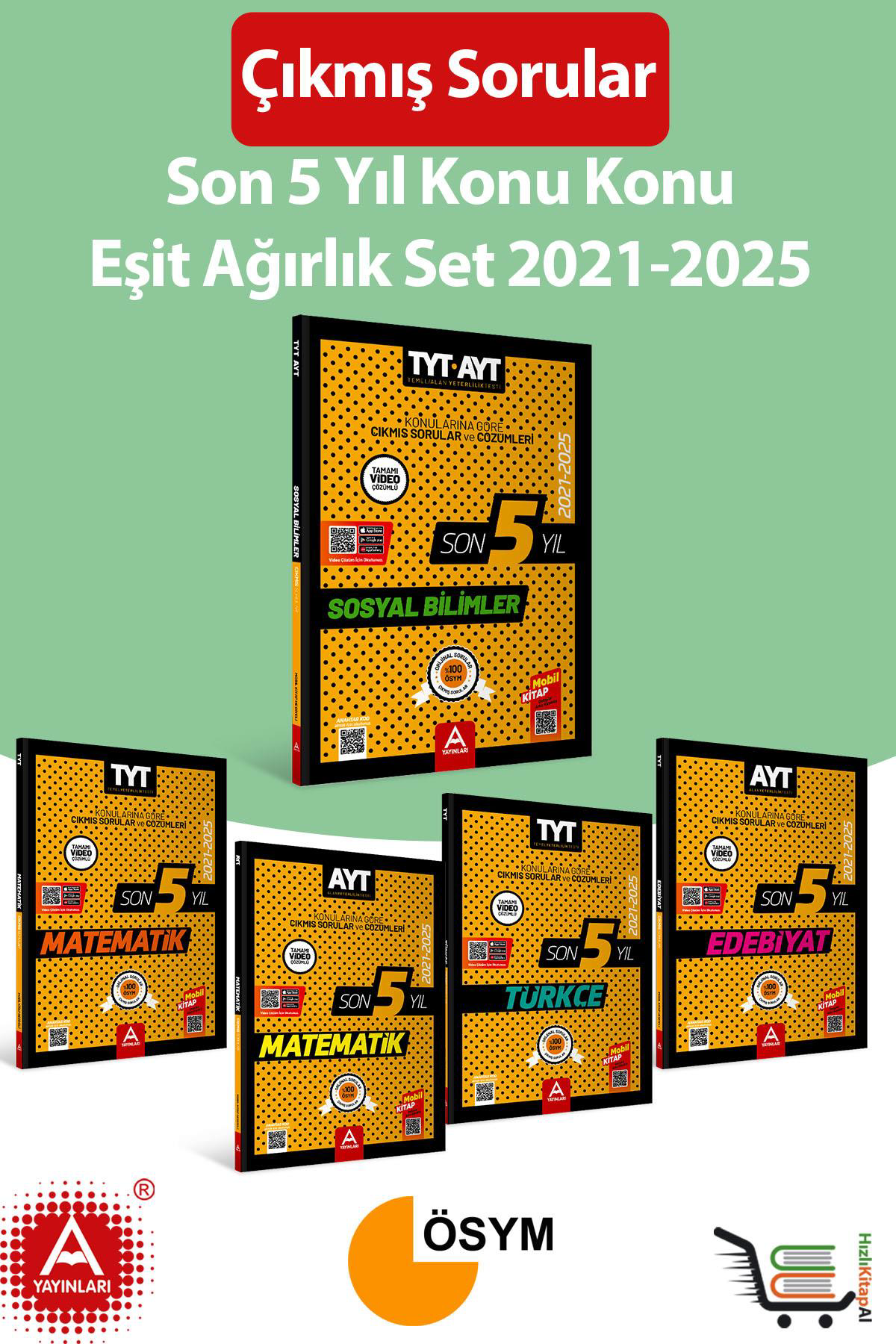 Son 5 Yıl AYT-TYT Eşit Ağırlık Konu Konu Çıkmış Sorular Seti 2021