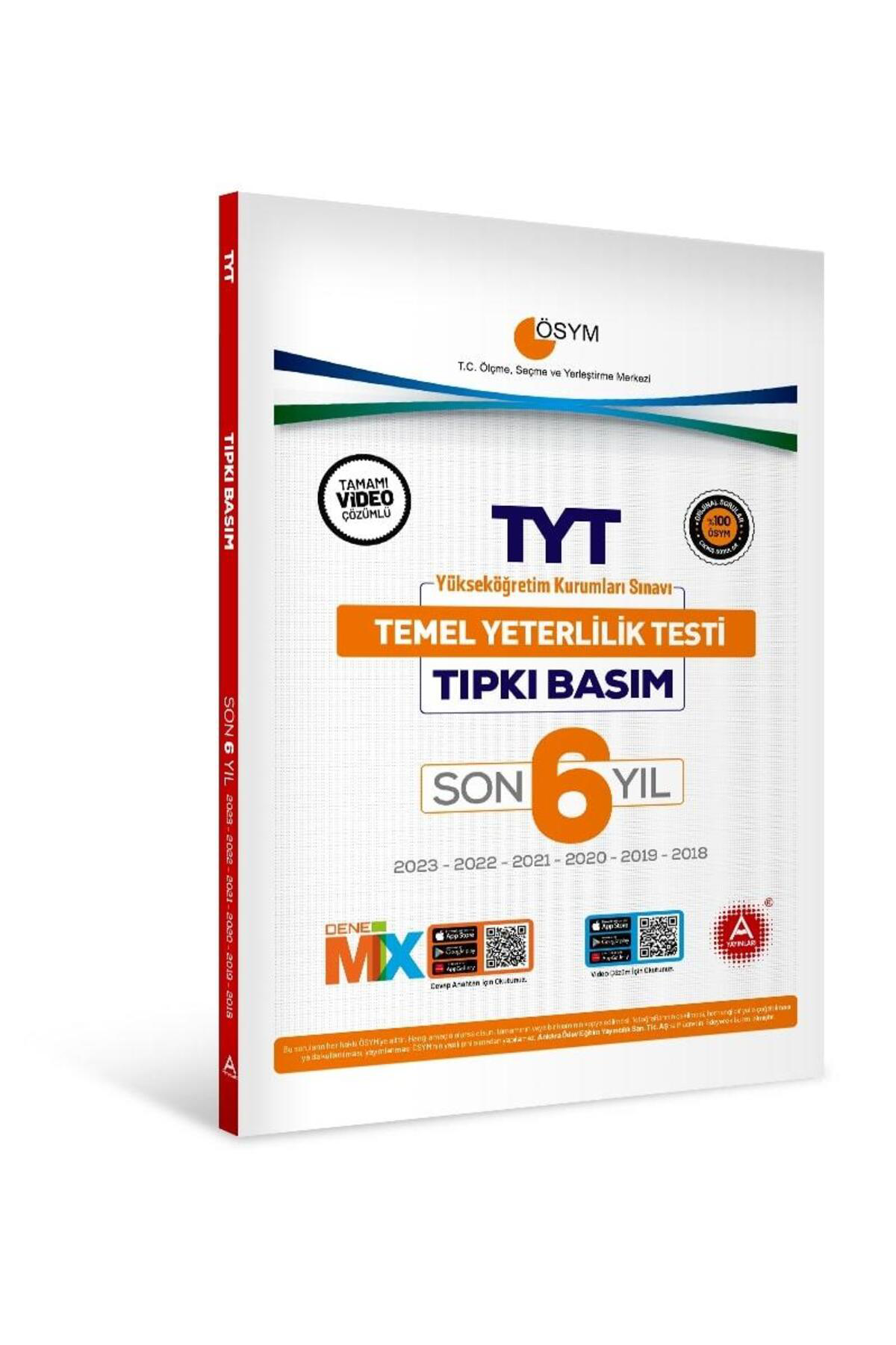 Son 6 Yıl TYT Tıpkı Basım Deneme Sınavı Bire Bir ÖSYM Çıkmış Soru