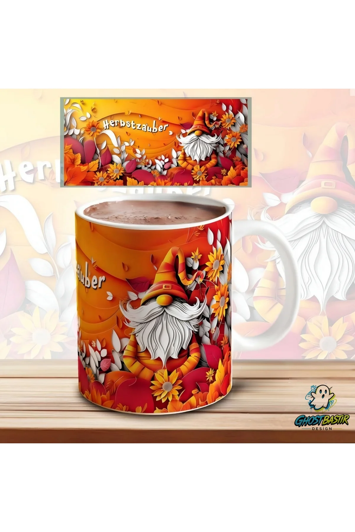 Sonbahar Kupa Bardak | Tek Adet K0680
