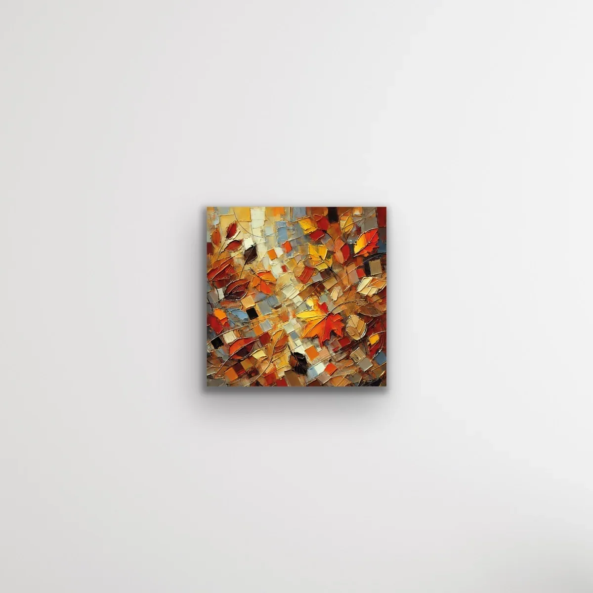 Sonbahar Mevsimi Kanvas Tablo 60x60cm - Solmayan Duvar Tablosu