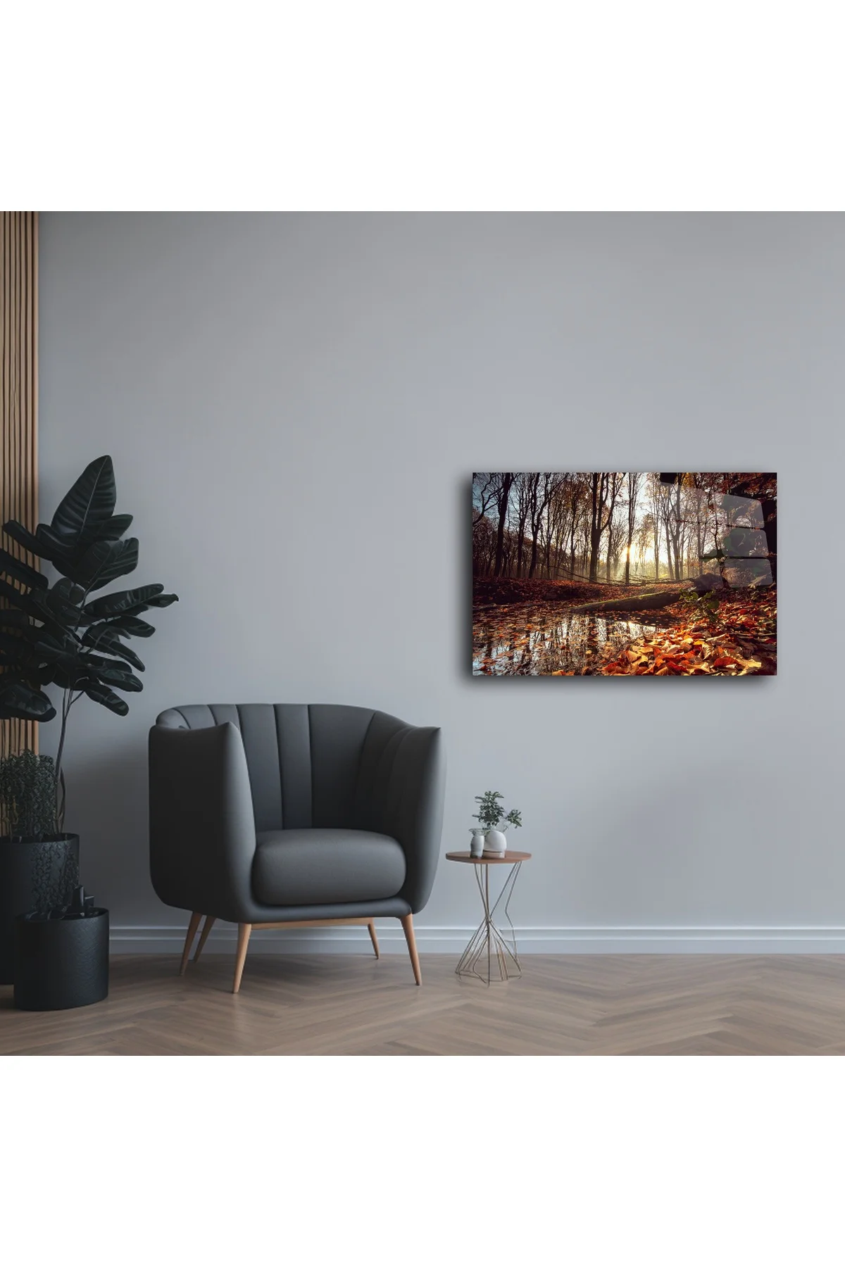 Sonbahar Ormanı Cam Tablo Sonbahar Ormanı Cam Tablo
