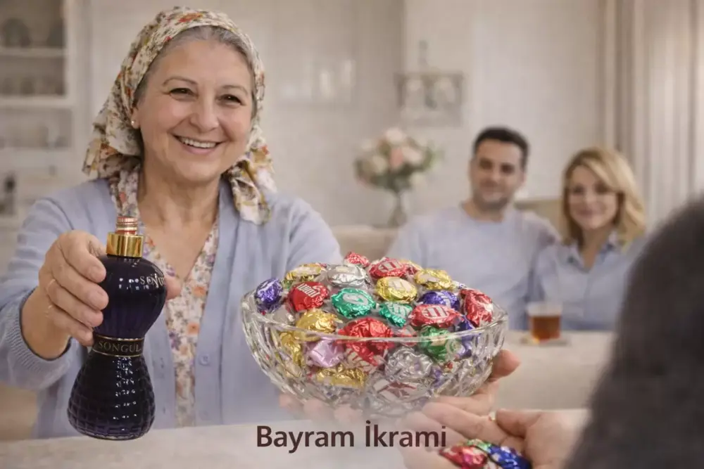 Songül Karagül Kolonyası ve 500 gr Şölen Bayram Şekeri Paketi – K
