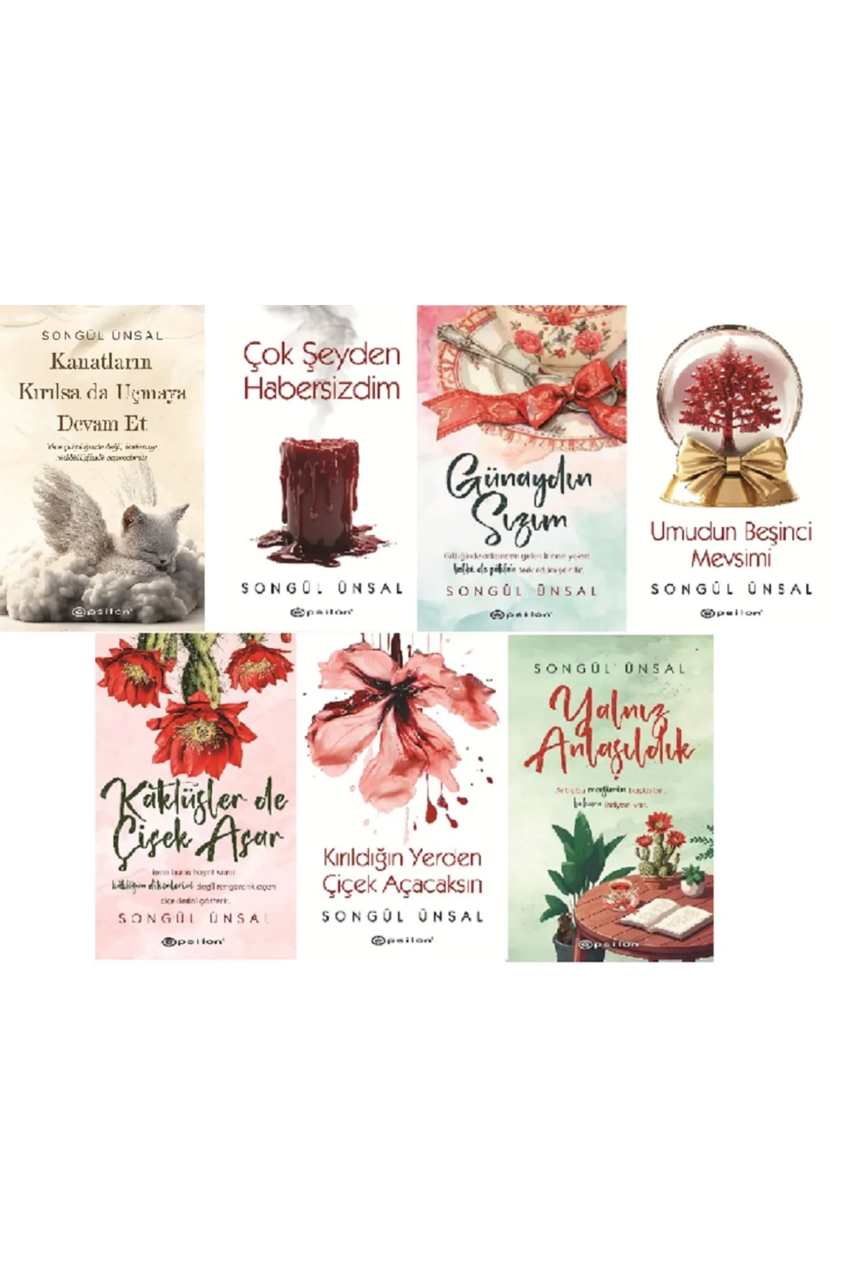 Songül Ünsal 7 Kitap Set ( Kanadın Kırılsa da Uçmaya Devam Et +Ço