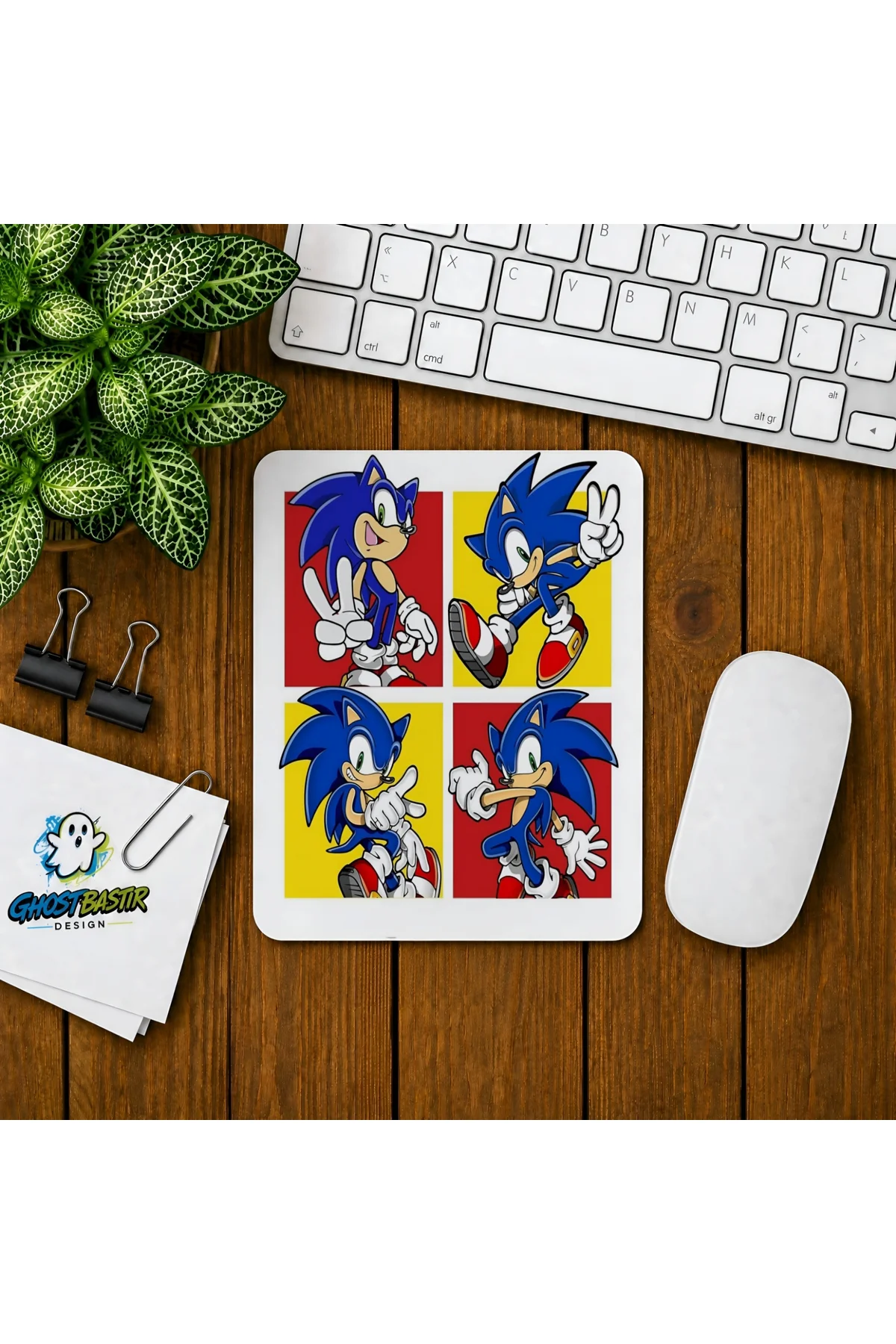 Sonic Baskılı Oyuncu Mousepad 0279