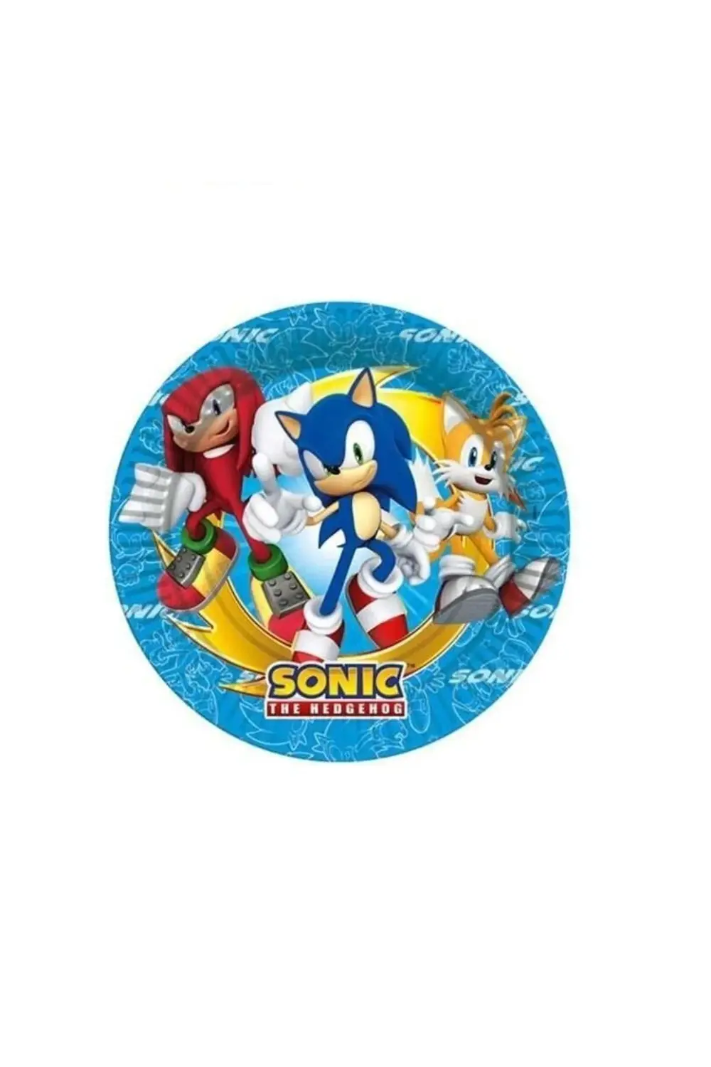 Sonic Temalı Karton Tabak Bardak 8'li