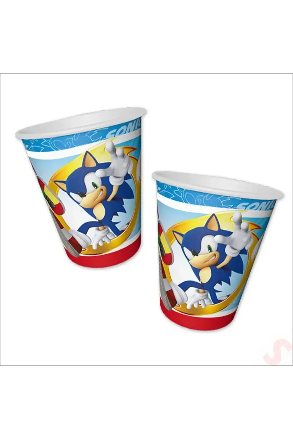 Sonic Temalı Karton Tabak Bardak 8'li