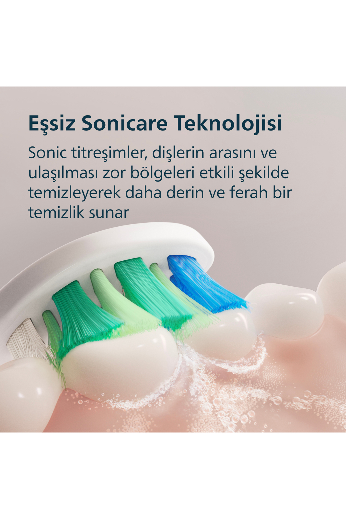 Sonicare 2100 Şarjlı Diş Fırçası, 3 Kat Plak Temizliği, 14 Gün Şa