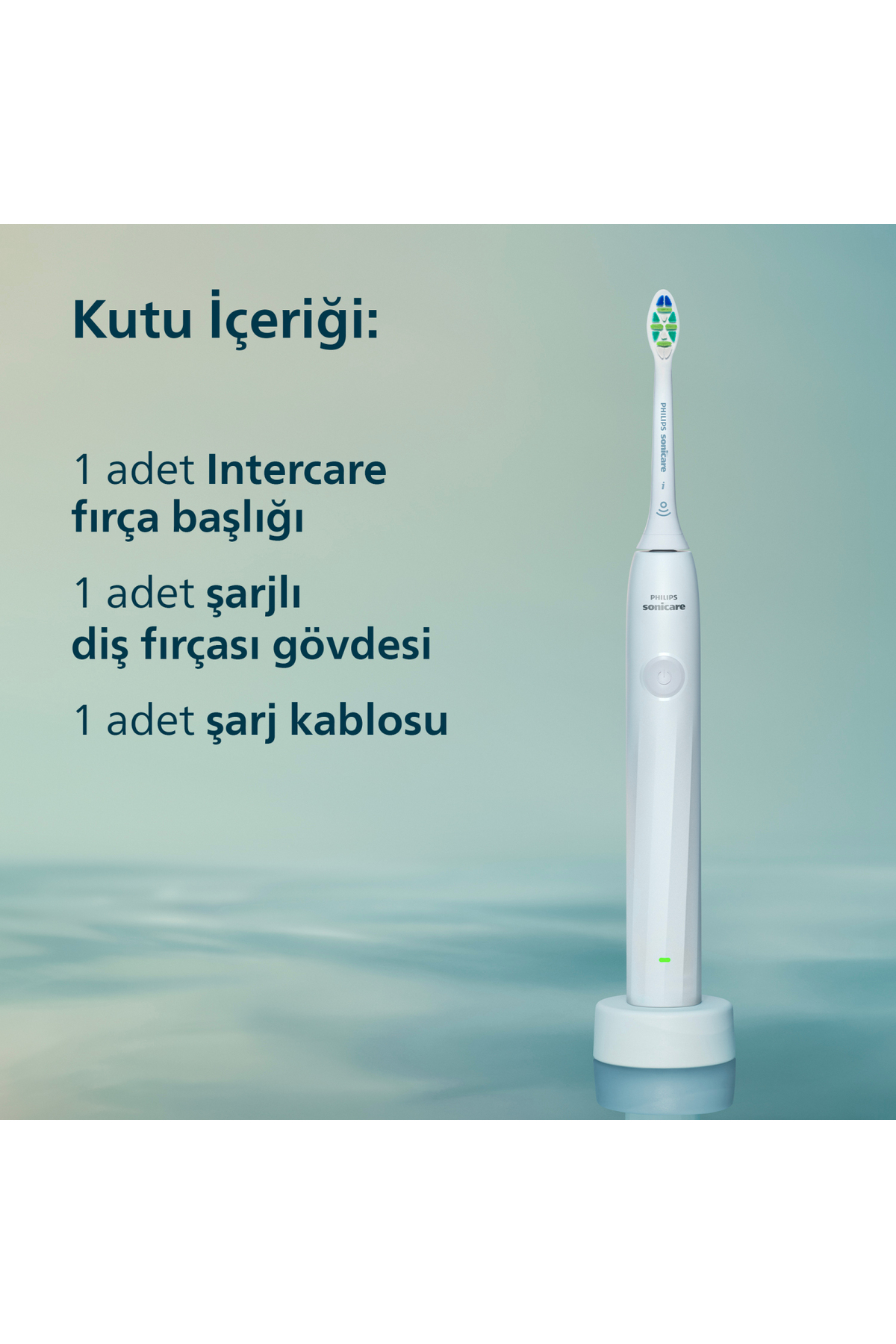 Sonicare 2100 Şarjlı Diş Fırçası, 3 Kat Plak Temizliği, 14 Gün Şa