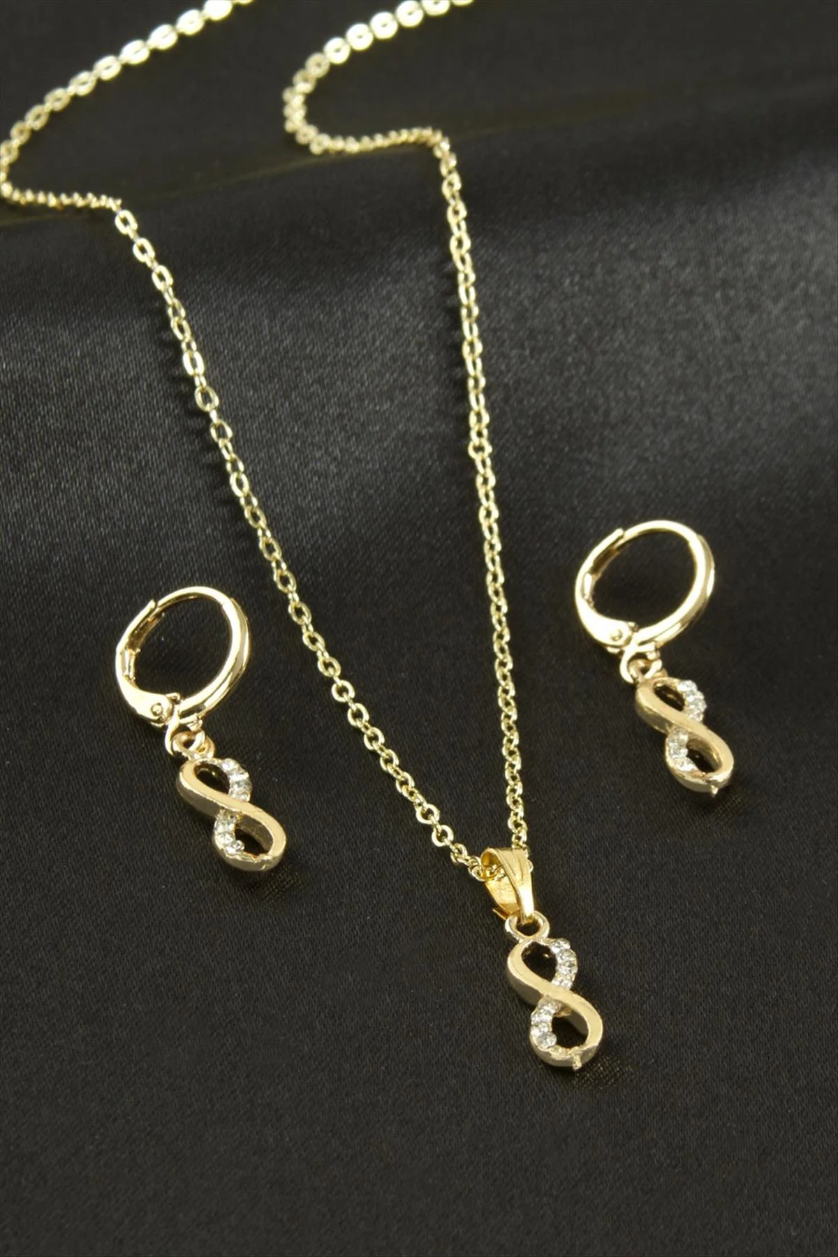 Sonsuzluk Taşlı Set Kolye