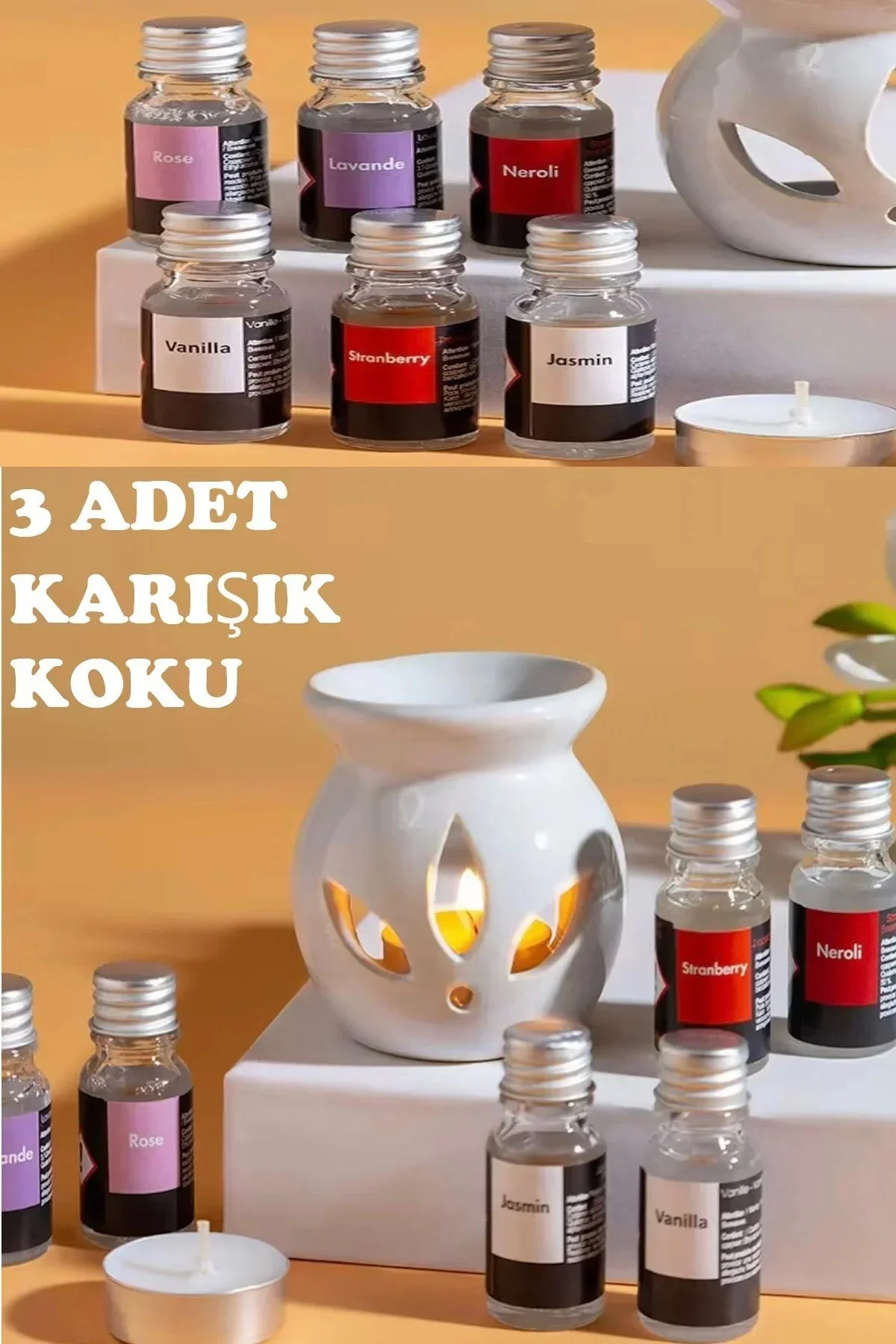 Sonx 3 lü Aromaterapi Uçucu Yağ Seti ve Serak Buhurdanlık - Rahatlatıcı Oda Kokusu & Spa Deneyi Sonx 3 lü Aromaterapi Uçucu Yağ Seti ve Serak Buhurdanlık - Rahatlatıcı Oda Kokusu & Spa Deneyi