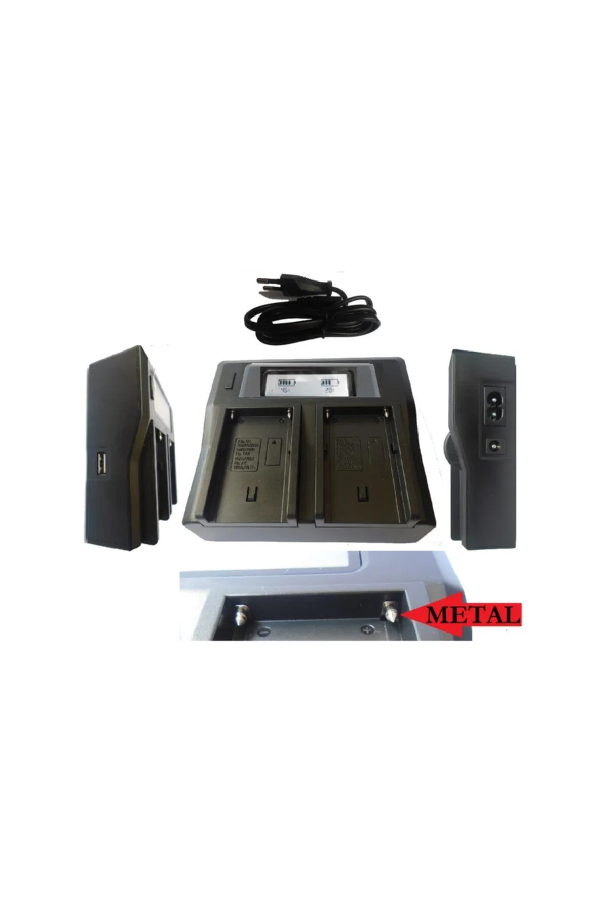 Sony Mc1500 Için Np-f970 Ikili Şarj Aleti