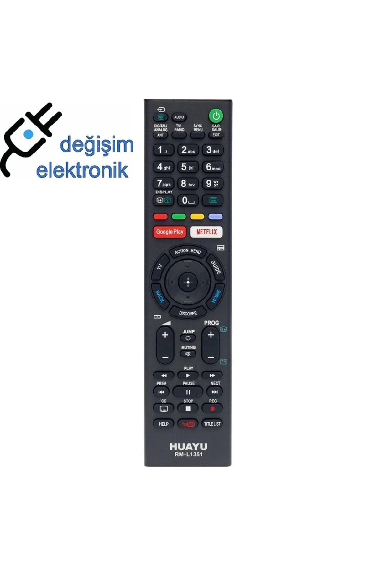Sony Netflix Google Play Tuşlu Led Tv Kumandası