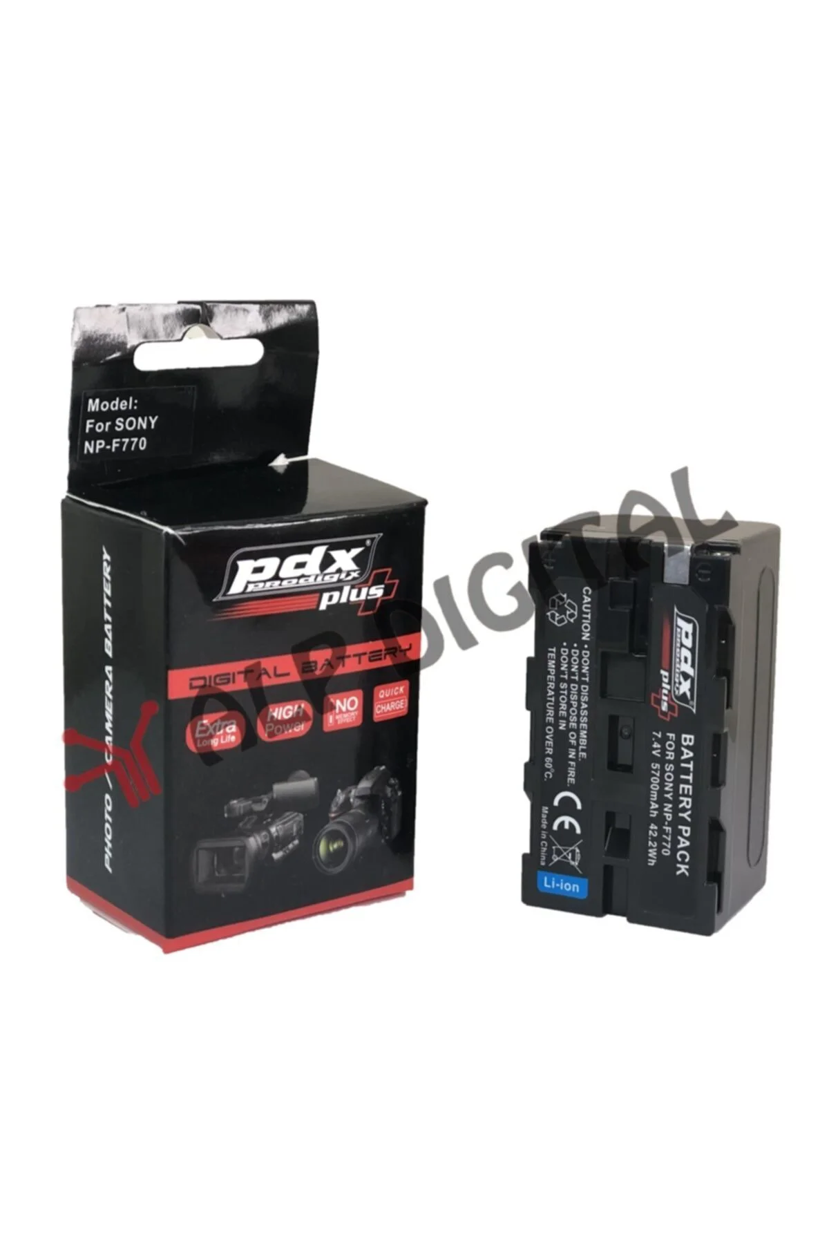 Sony Np-f770 Batarya Pil - 5700mah-mc1000,hdv,sd1000,sr40