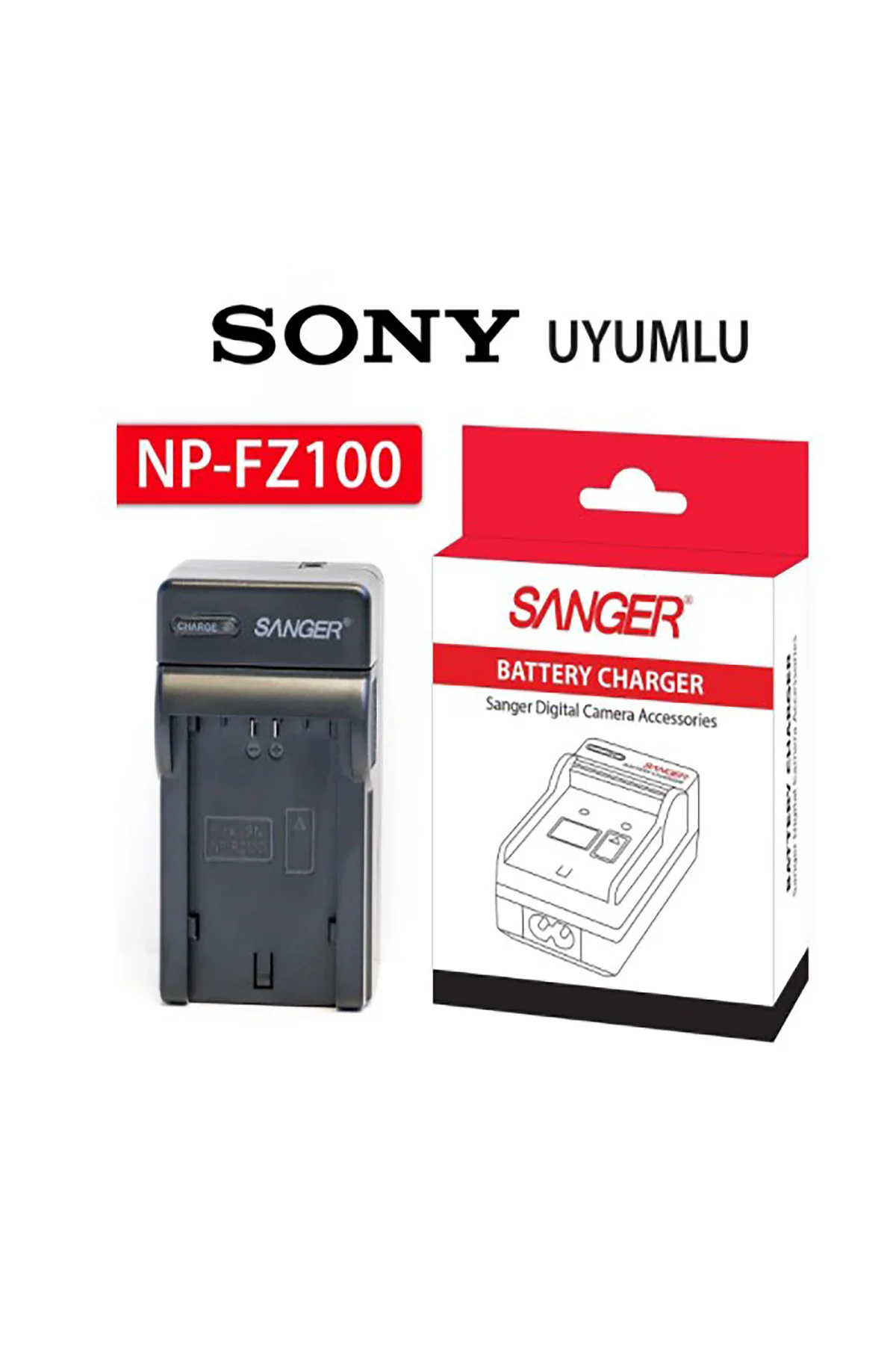 Sony Np-fz100 Batarya Uyumlu Sanger  Şarj Cihazı