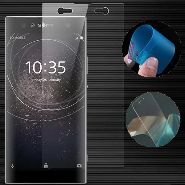 Sony Xperia Xa2 Ultra Esnek Darbe Emici Nano Glass Ekran Koruyucu - 7-9H Sertlik, 5 Katman, Tam Uyumluluk