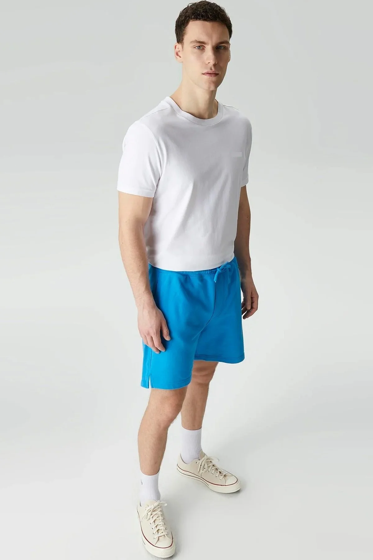 Soon To Be Announced Logo Classic Men's Short Erkek Pamuk Şort Mavi Soon To Be Announced Logo Classic Men's Short Erkek Pamuk Şort Mavi