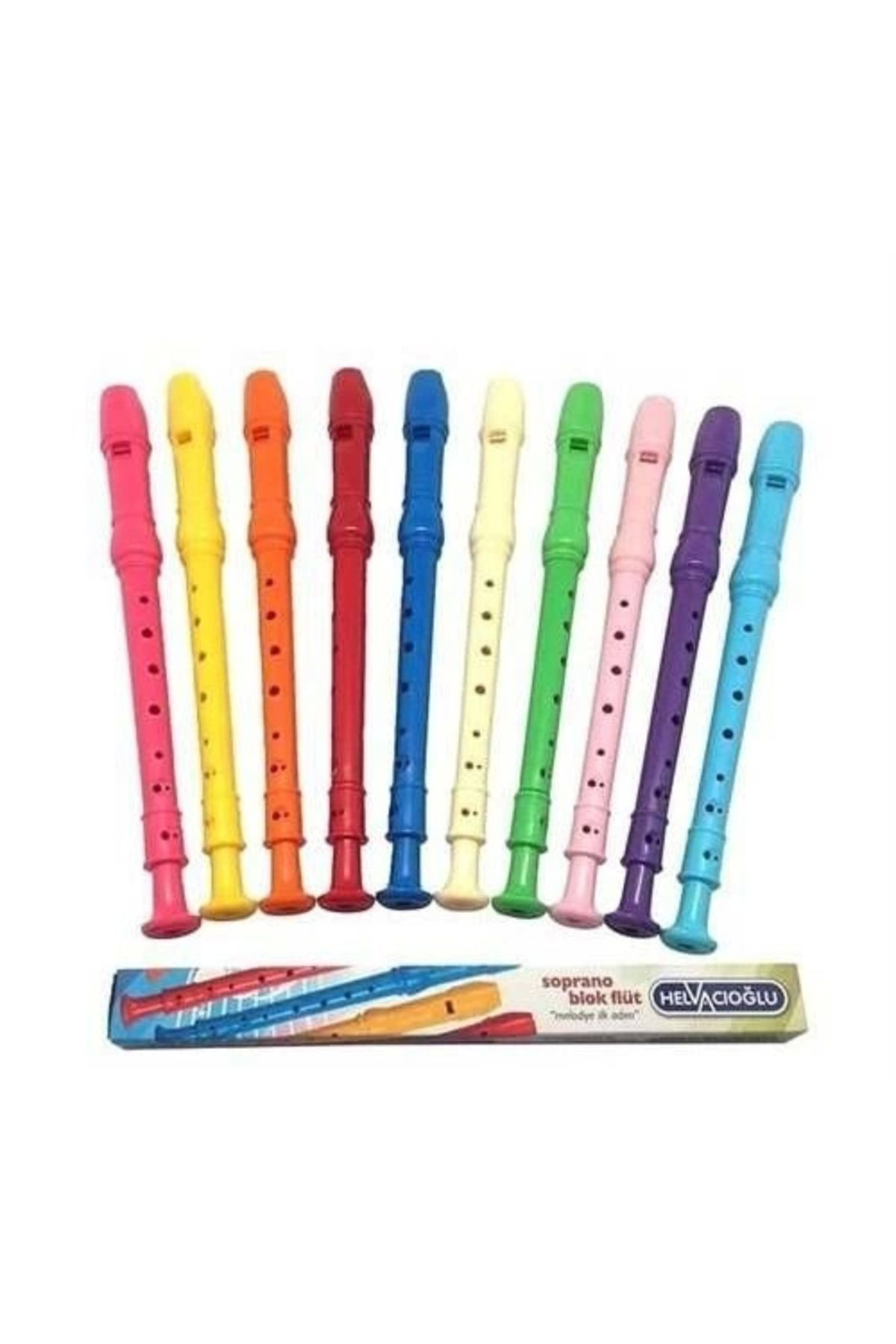 Helvacioğlu Soprano Blok Flüt Net Ve Yüksek Ses Kaliteli Yeşil