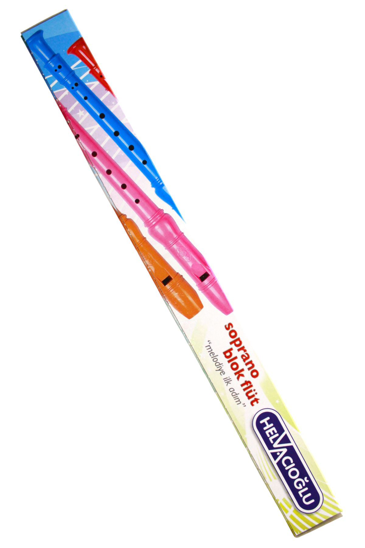 Helvacioğlu Soprano Blok Flüt Net Ve Yüksek Ses Kaliteli Yeşil