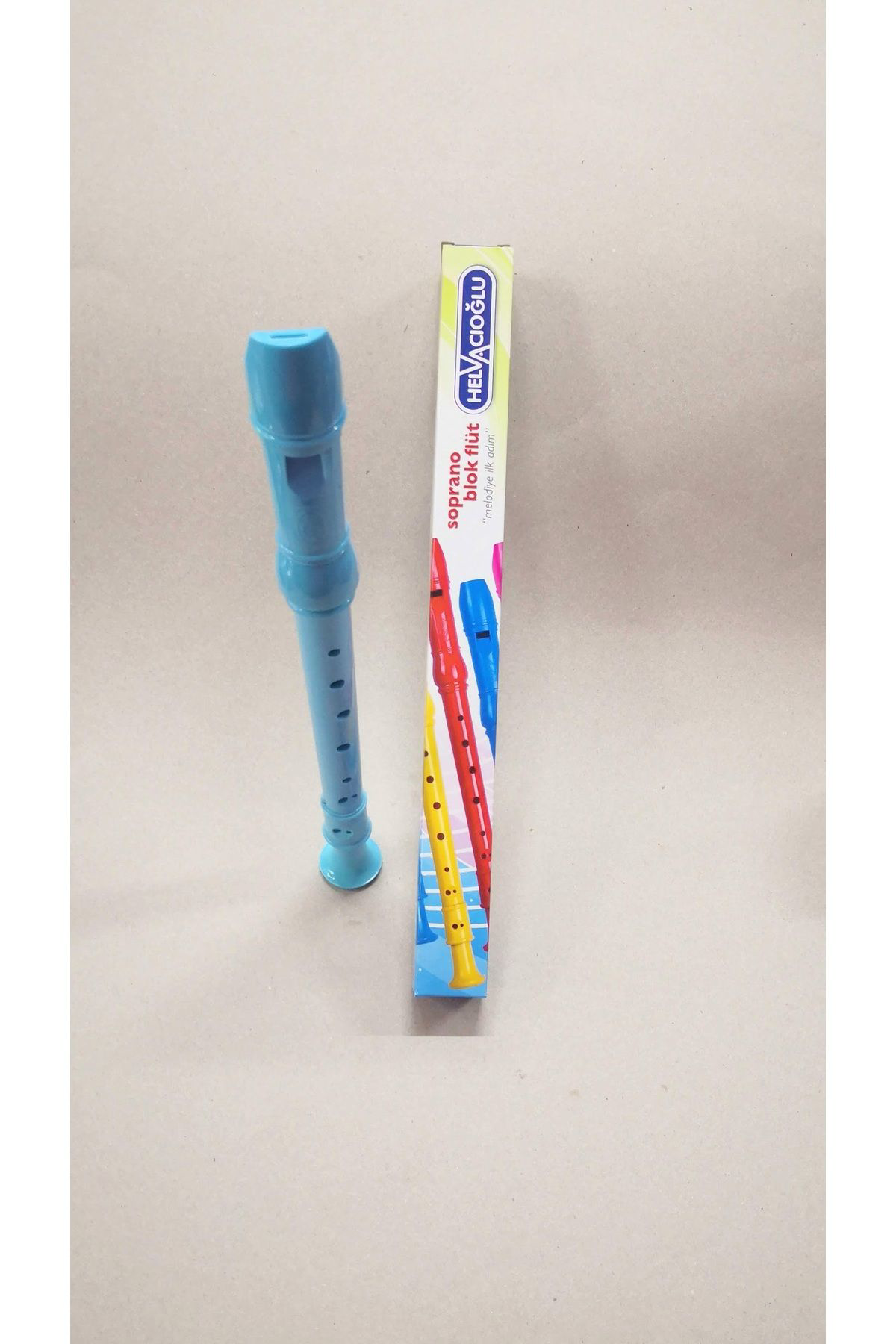 Helvacioğlu Soprano Blok Flüt Mavi